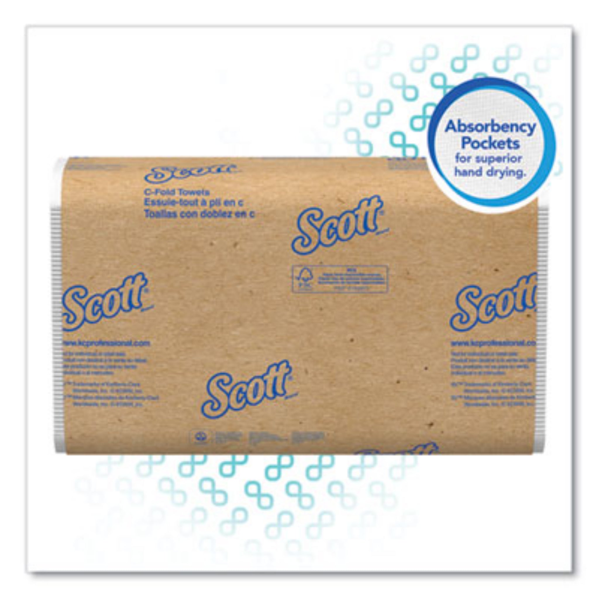 KIMBERLY-CLARK KCC01510 Essential C-Fold Towels for Business, with absorbency pockets