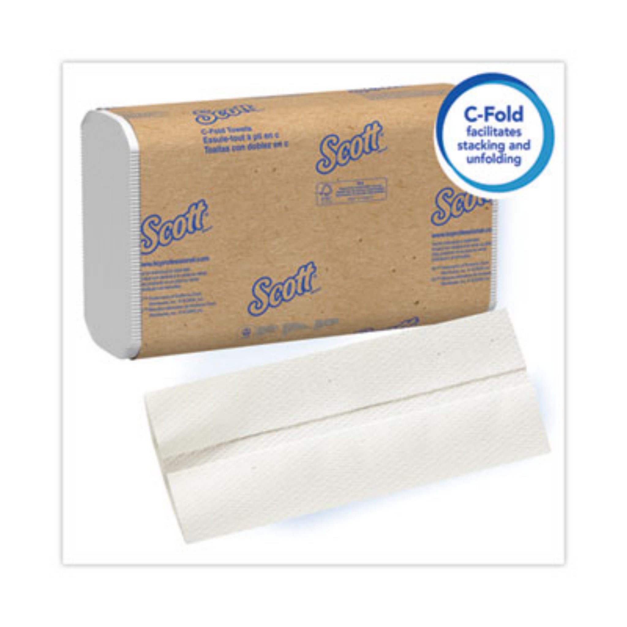 KIMBERLY-CLARK KCC01510 Essential C-Fold Towels for Business, C-Fold