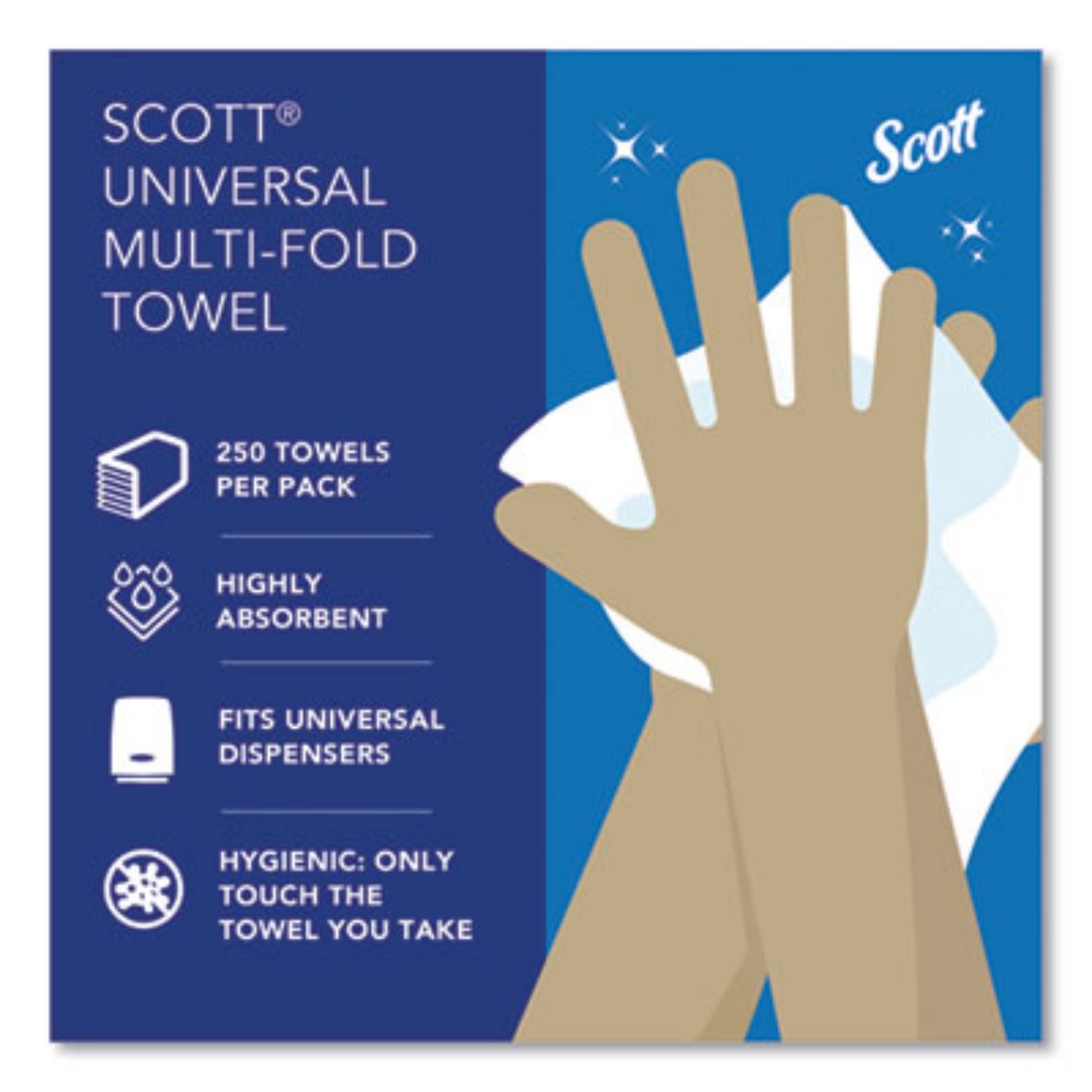 KIMBERLY-CLARK KCC01840 Essential Multi-Fold Towels, Universal Multi-Fold