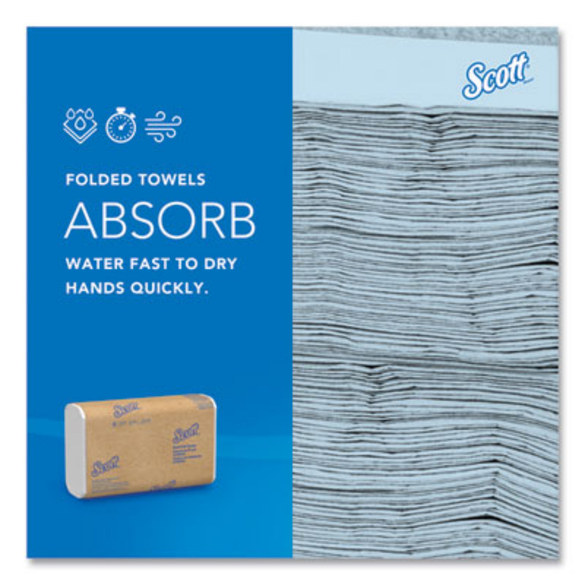 KIMBERLY-CLARK KCC01840 Essential Multi-Fold Towels, Absorbent