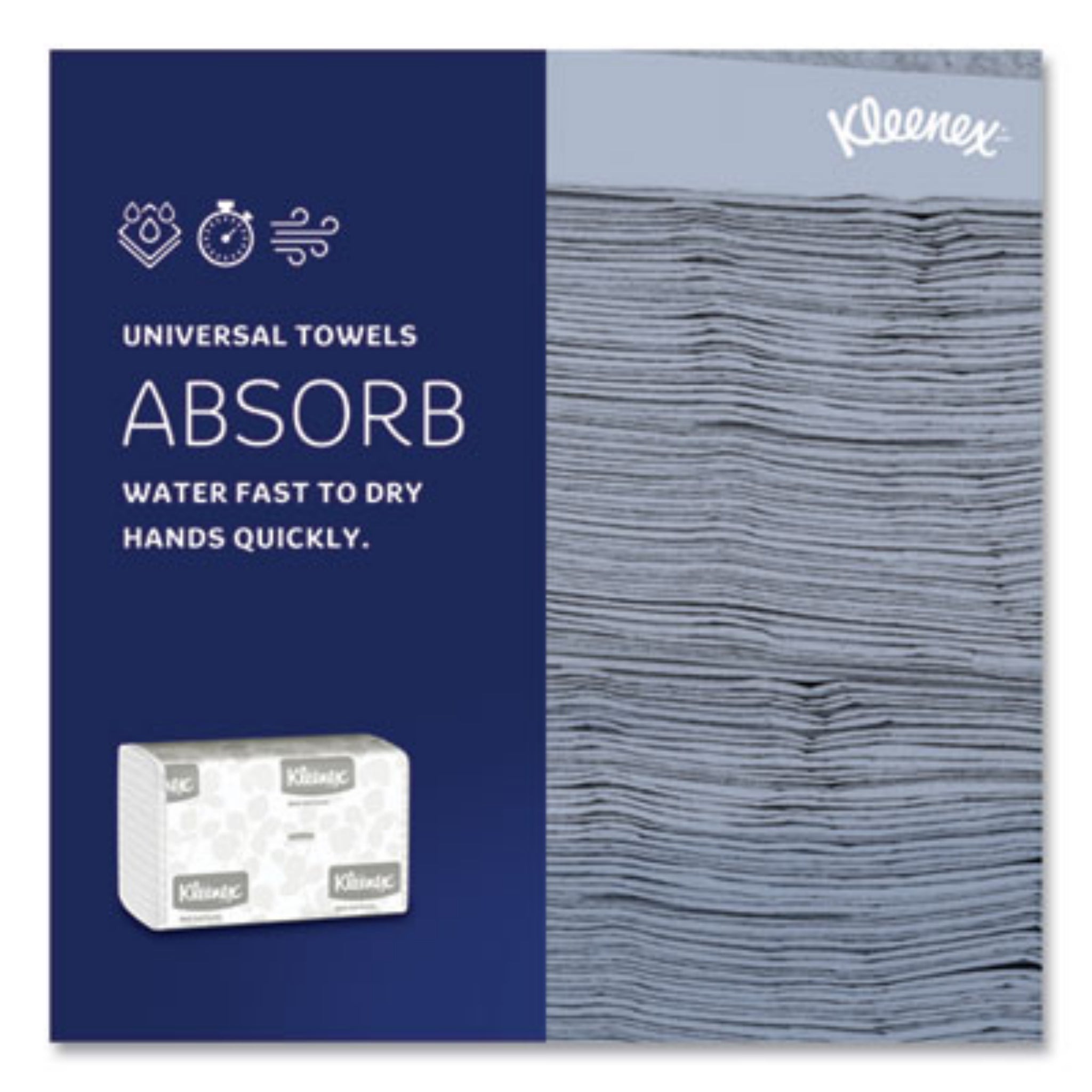 KIMBERLY-CLARK Kleenex 01890 Multi-Fold Paper Towels, Absorb
