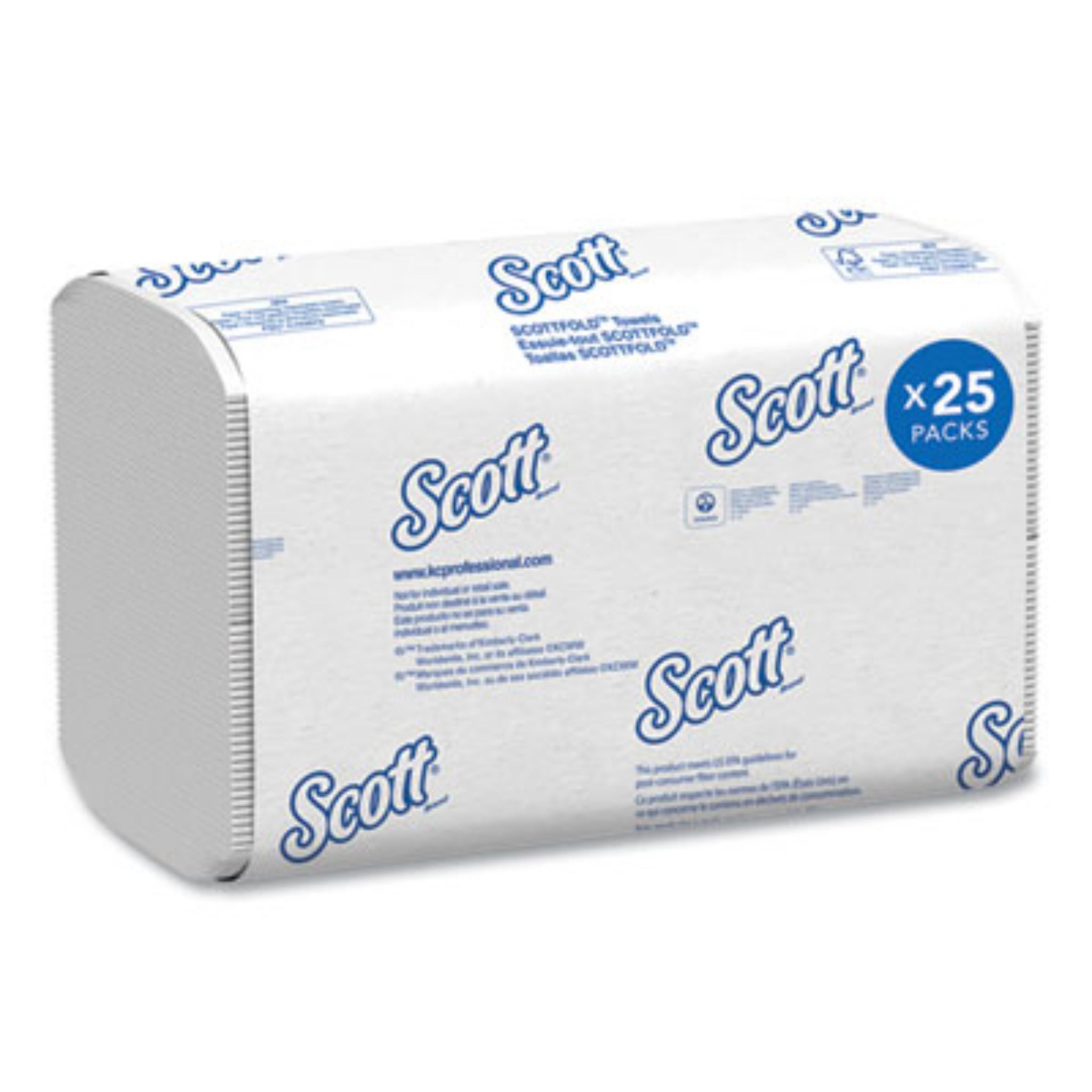 KIMBERLY-CLARK KCC01980 Pro Scottfold Towels, Front View