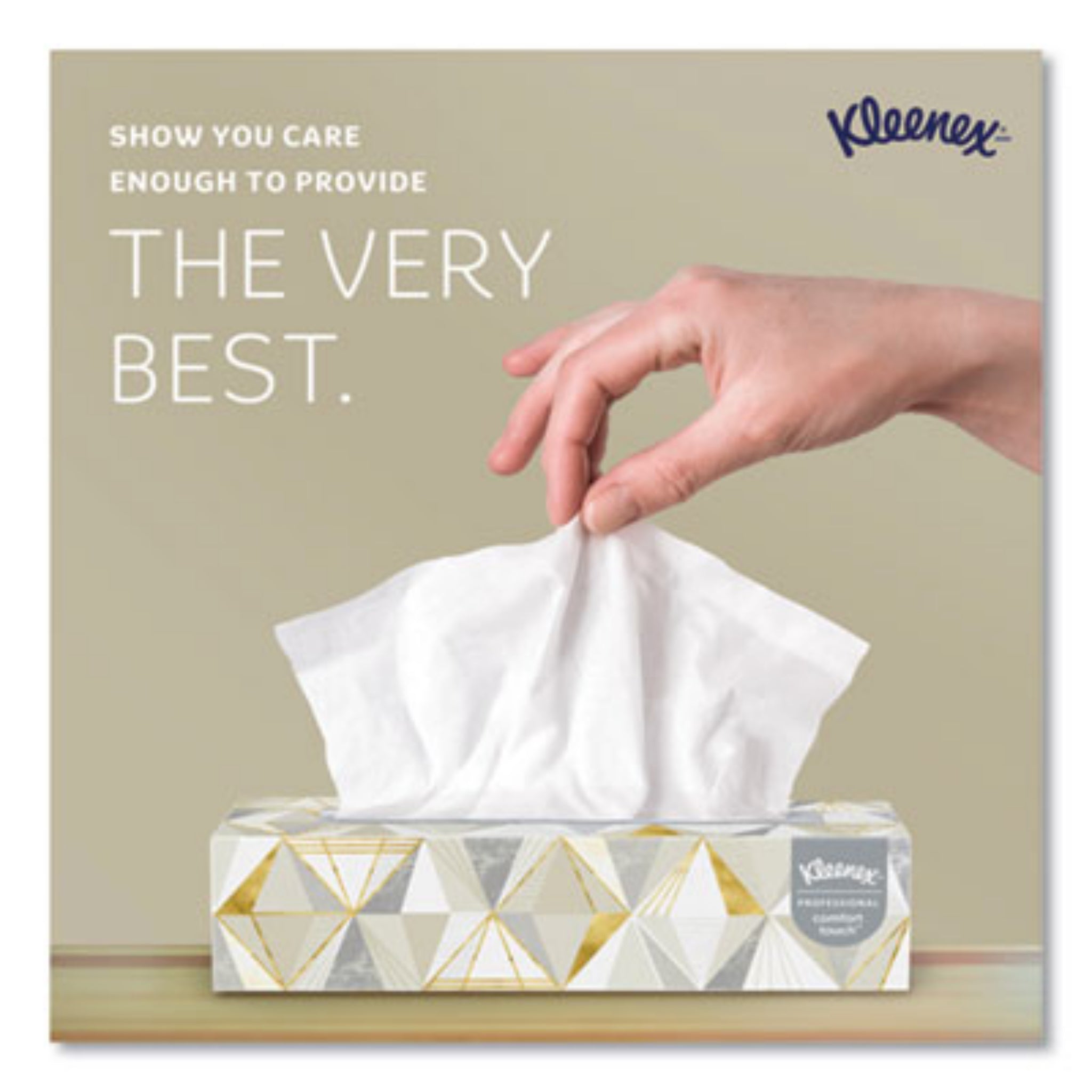 KIMBERLY-CLARK KCC21606BX White Facial Tissue, The Very Best