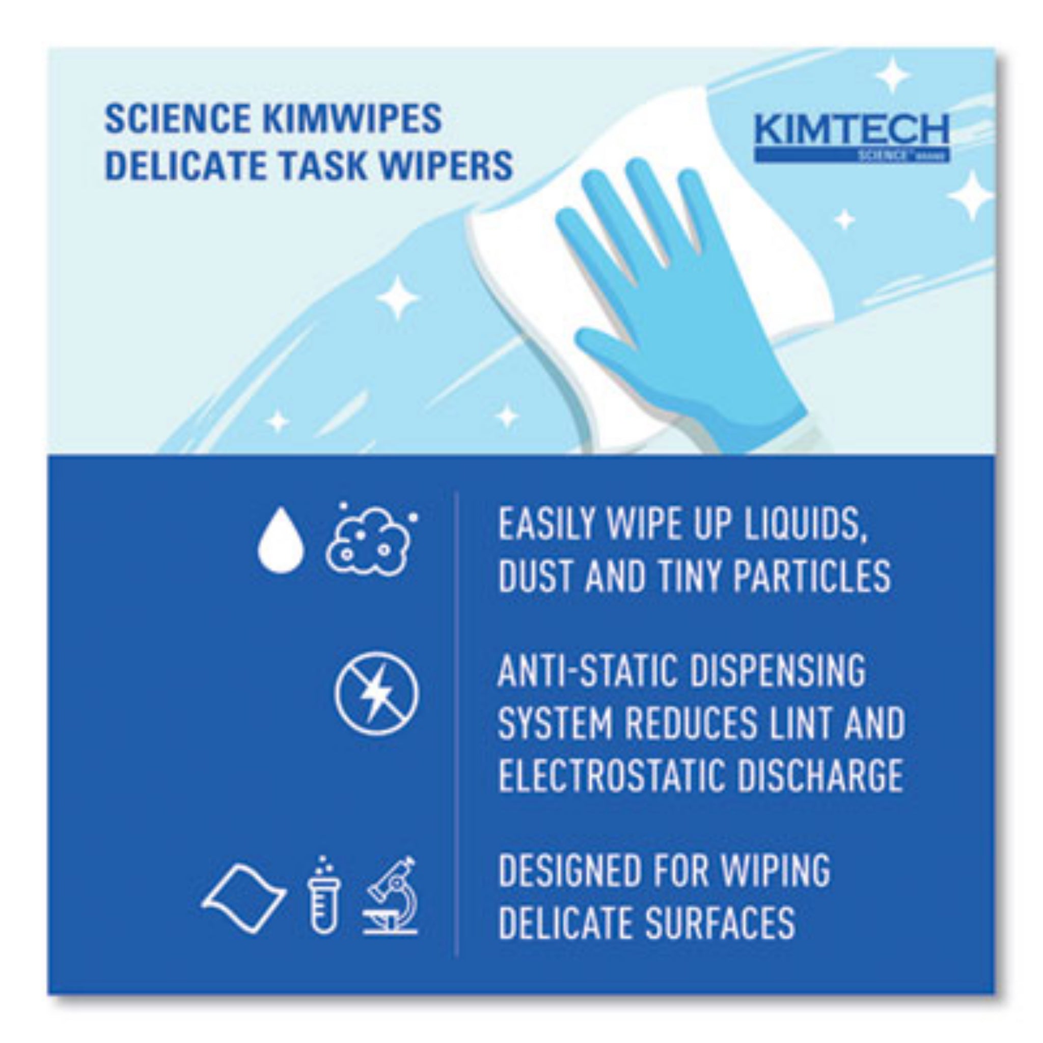 KIMBERLY-CLARK KCC34155 Kimwipes, Details