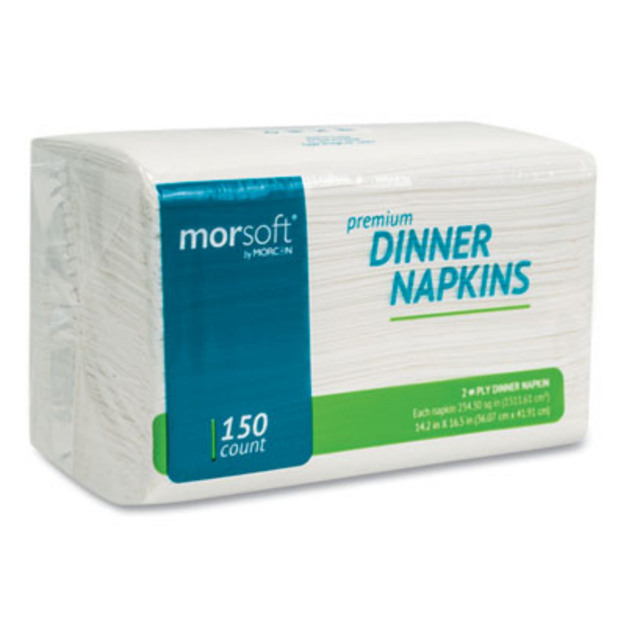 MORCON MOR3466 Morsoft Dinner Napkins, Pack, Front View