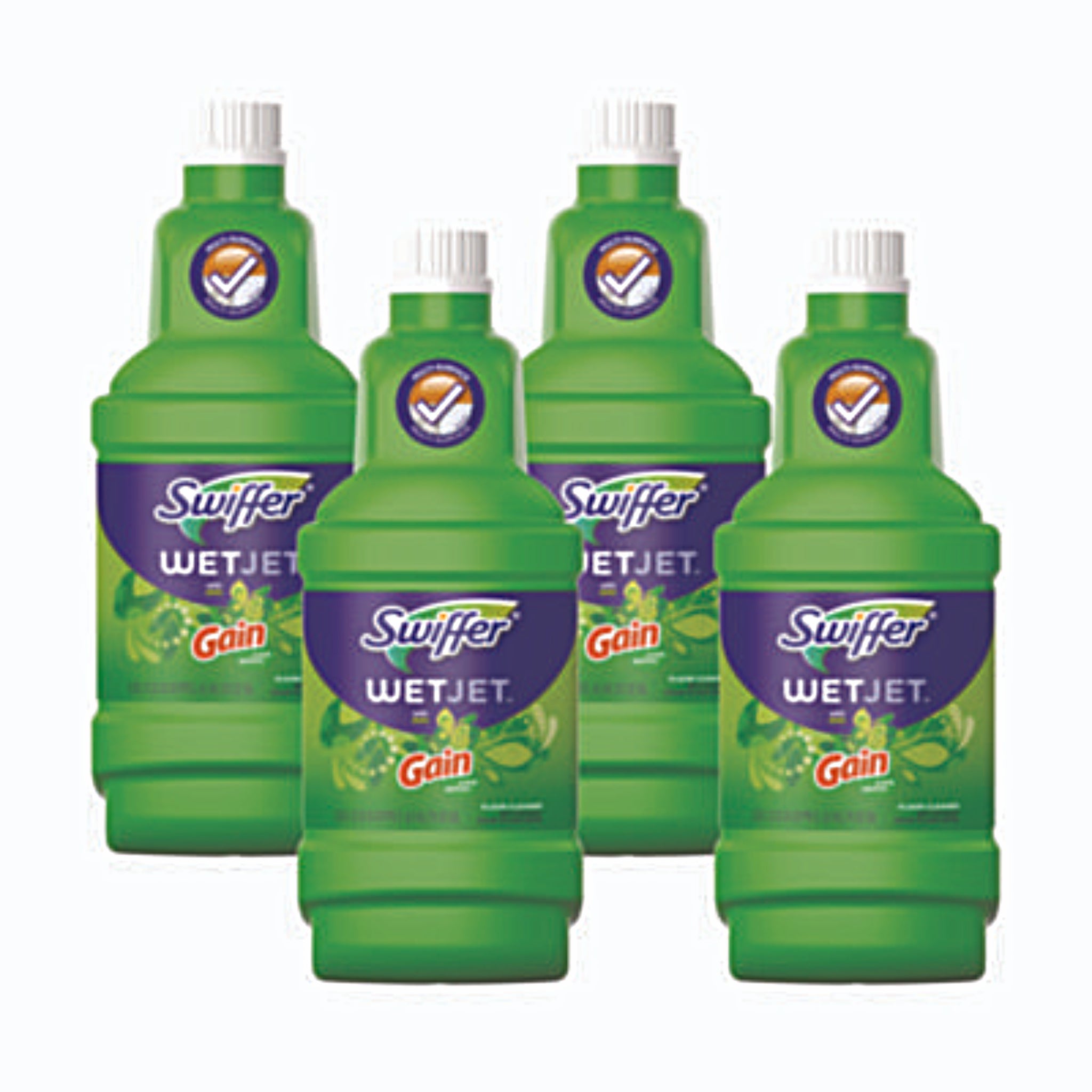 PROCTER & GAMBLE Swiffer PGC77809 WetJet System Cleaning-Solution Refill, Original Scent, 1.25 L Bottle, Carton of 4