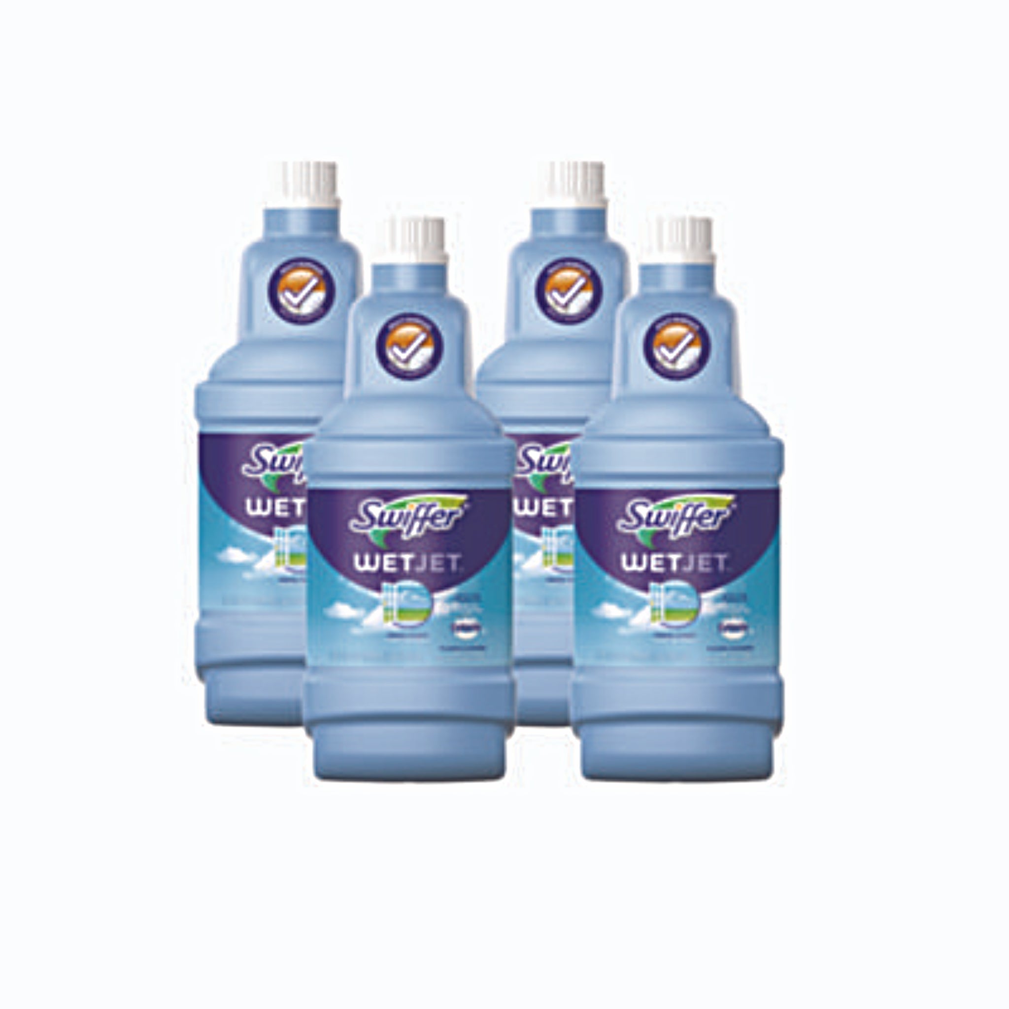 PROCTER & GAMBLE Swiffer PGC77810 Wetjet System Cleaning-Solution Refill, Fresh Scent, 1.25 Liter Bottle, Carton of 4