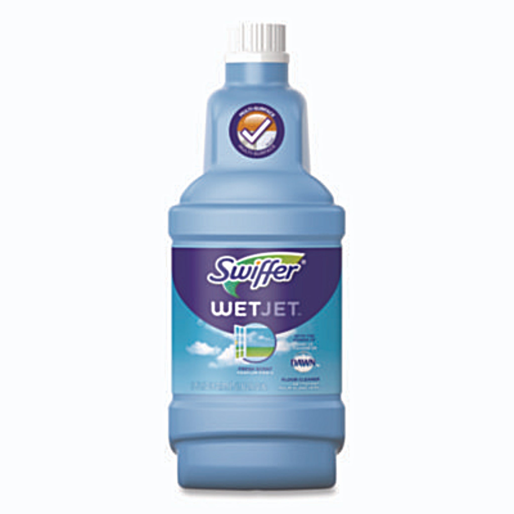 PROCTER & GAMBLE Swiffer PGC77810 Wetjet System Cleaning-Solution Refill, Fresh Scent, 1.25 Liter Bottle, Front View