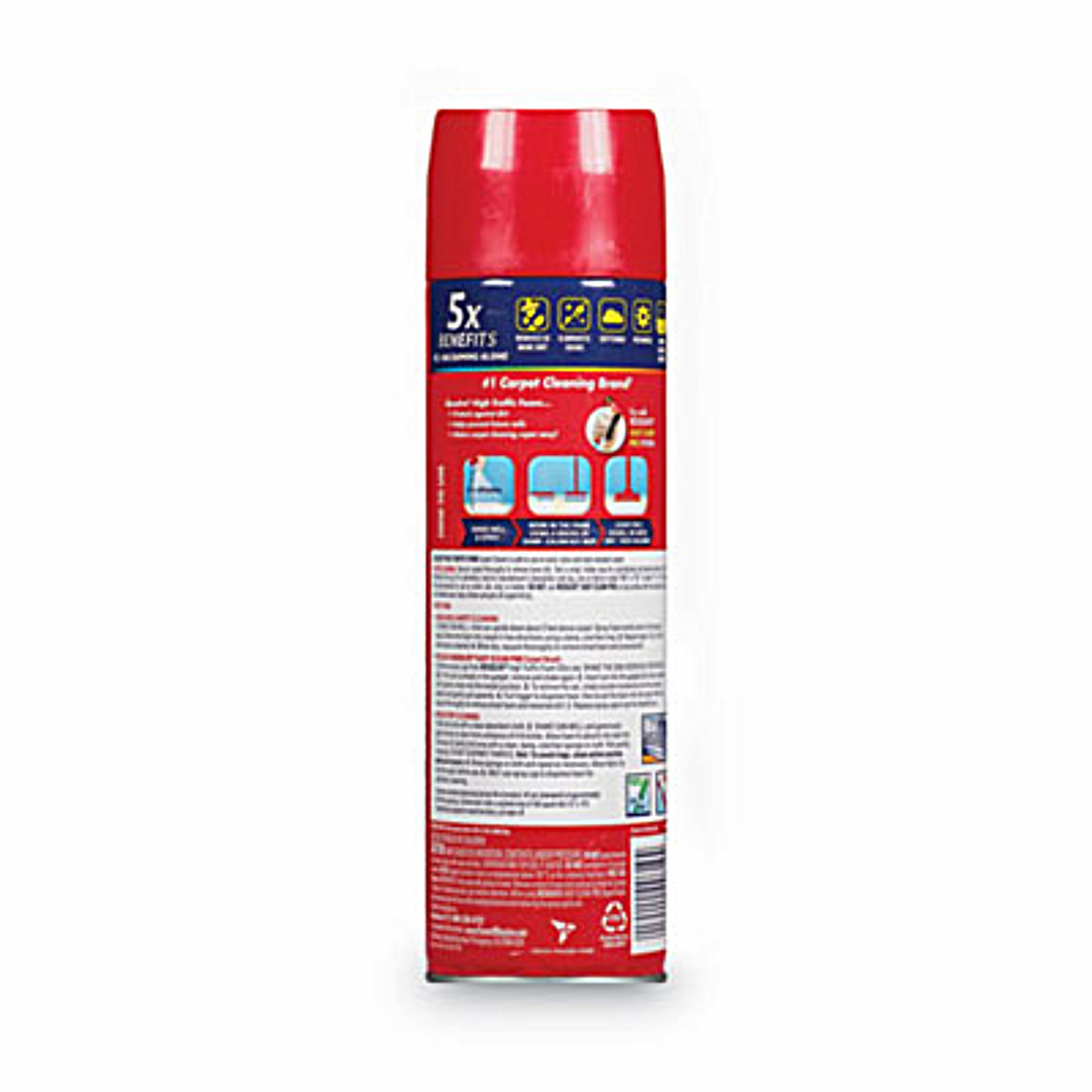 RECKITT BENCKISER Resolve RAC00706 Foam Carpet Cleaner, Foam, 22 Oz Aerosol Spray, Back View