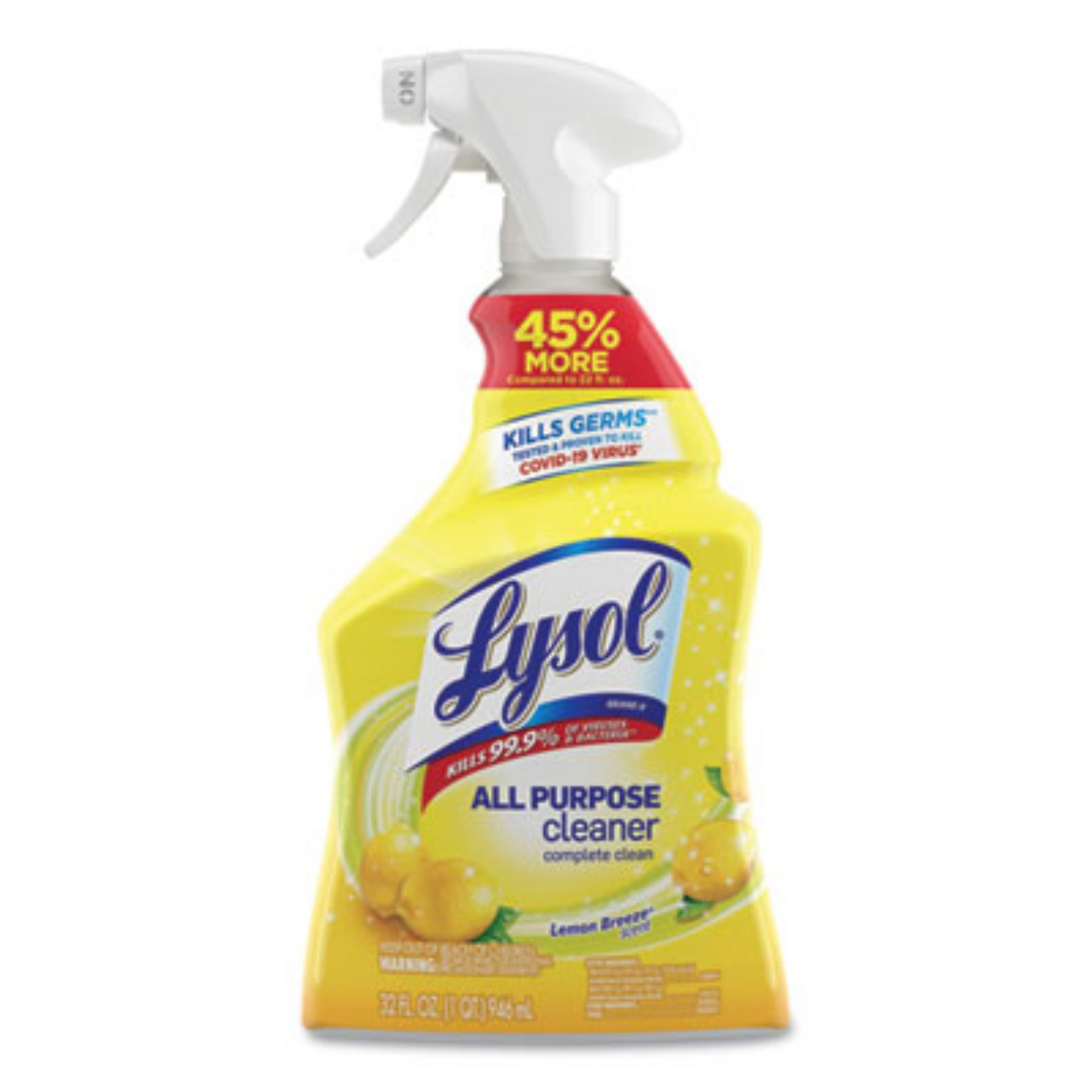 RECKITT BENCKISER RAC75352EA Ready-To-Use All-Purpose Cleaner, Lemon Breeze, 32 Oz Spray Bottle, 1 Each