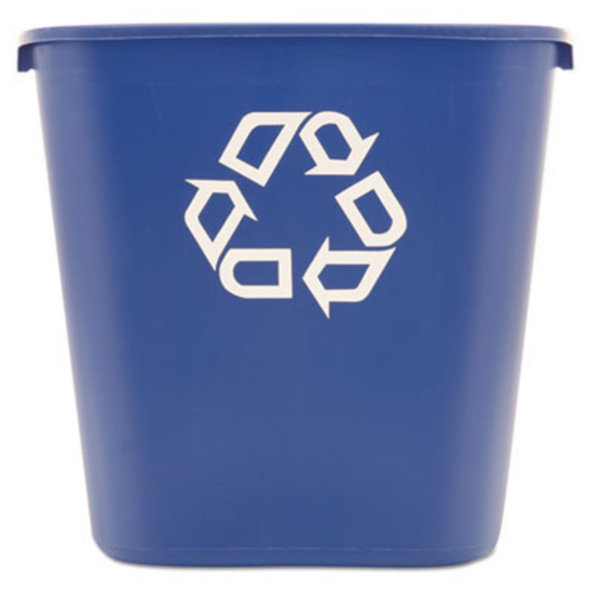 RUBBERMAID COMMERCIAL PROD. RCP295673BE Deskside Recycling Container, Medium, 28.13 qt, Plastic, Blue, 1 Each