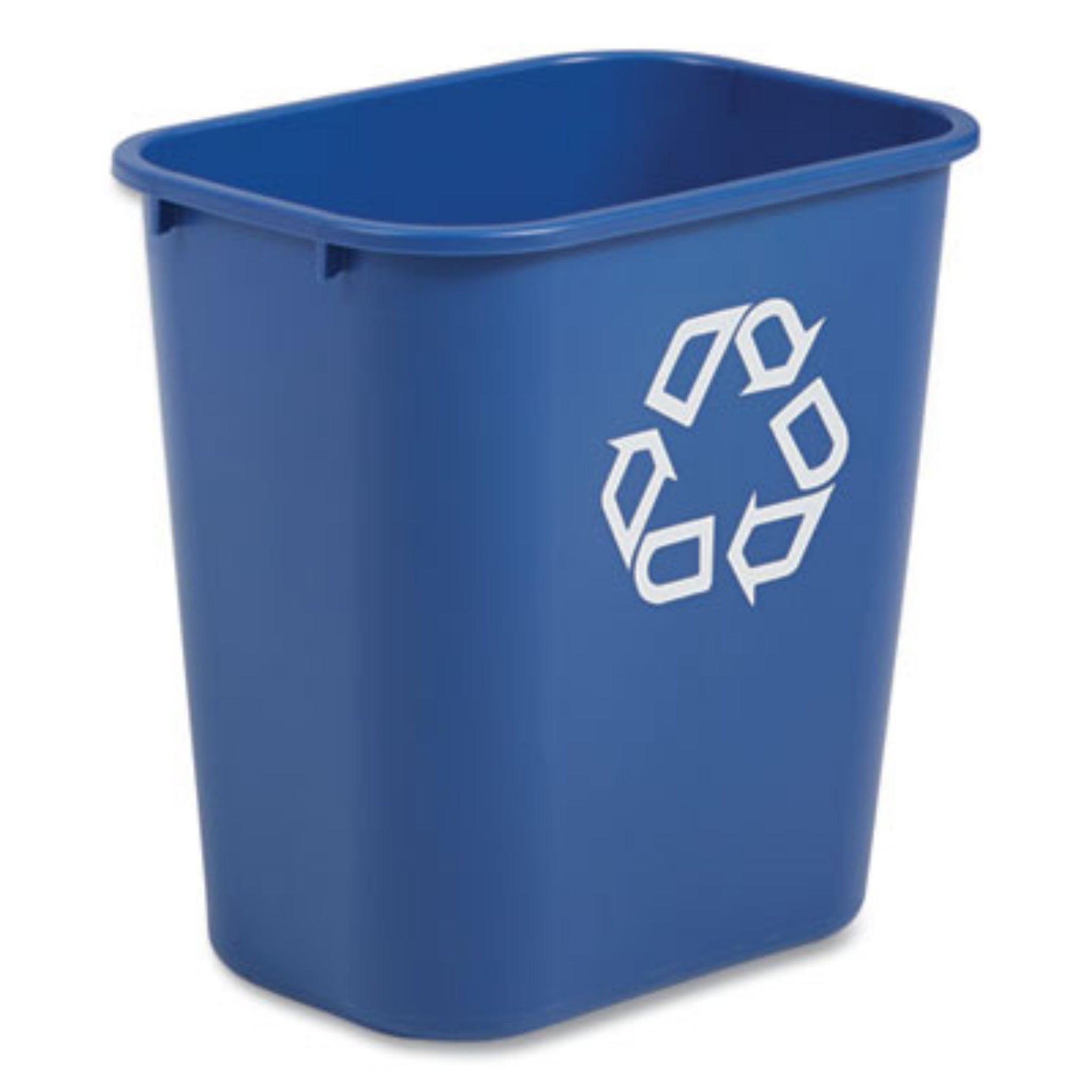 RUBBERMAID COMMERCIAL PROD. RCP295673BE Deskside Recycling Container, Side View