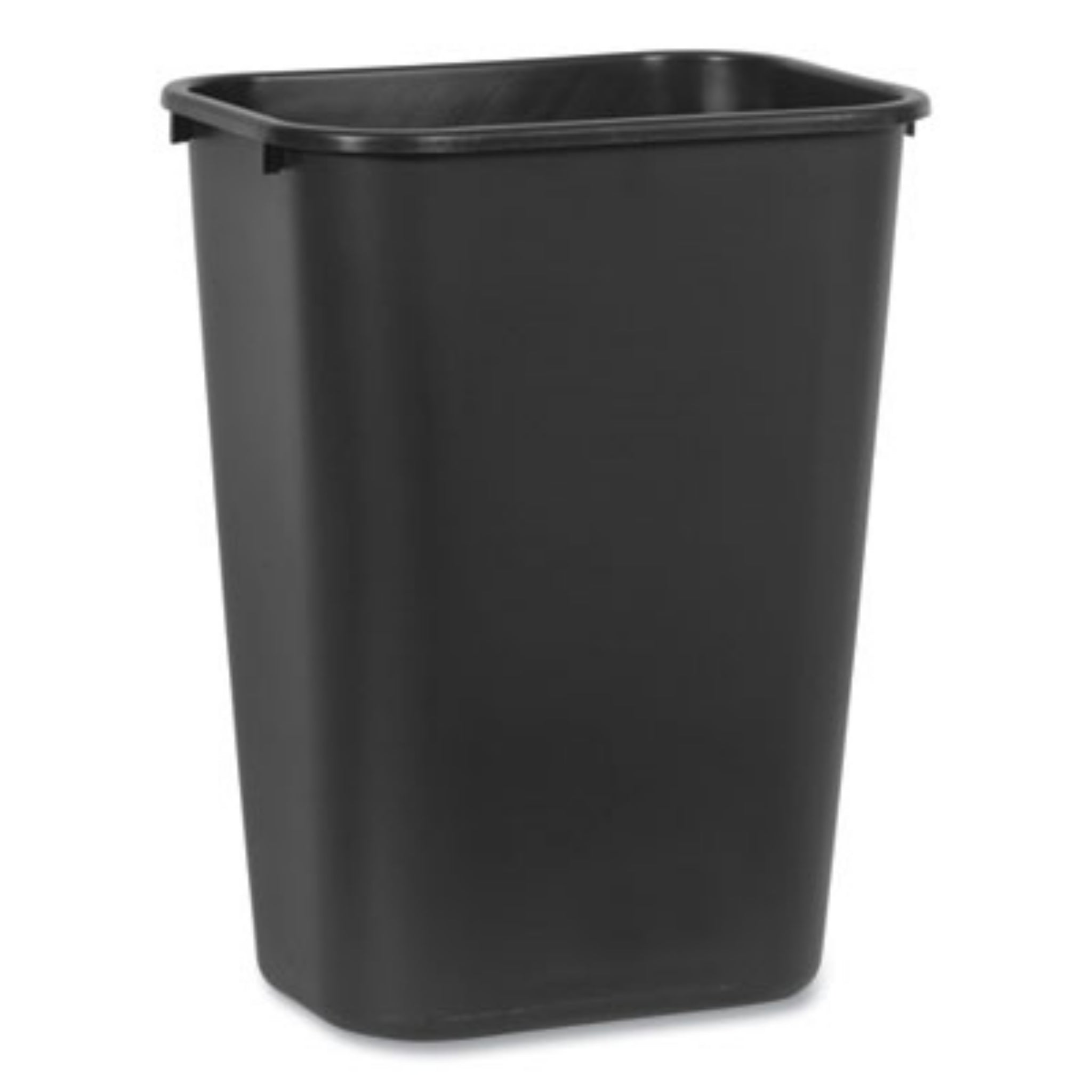 RUBBERMAID COMMERCIAL PROD. RCP295700BK Deskside Plastic Wastebasket, 10.25 gal, Plastic, Black, 1 Each