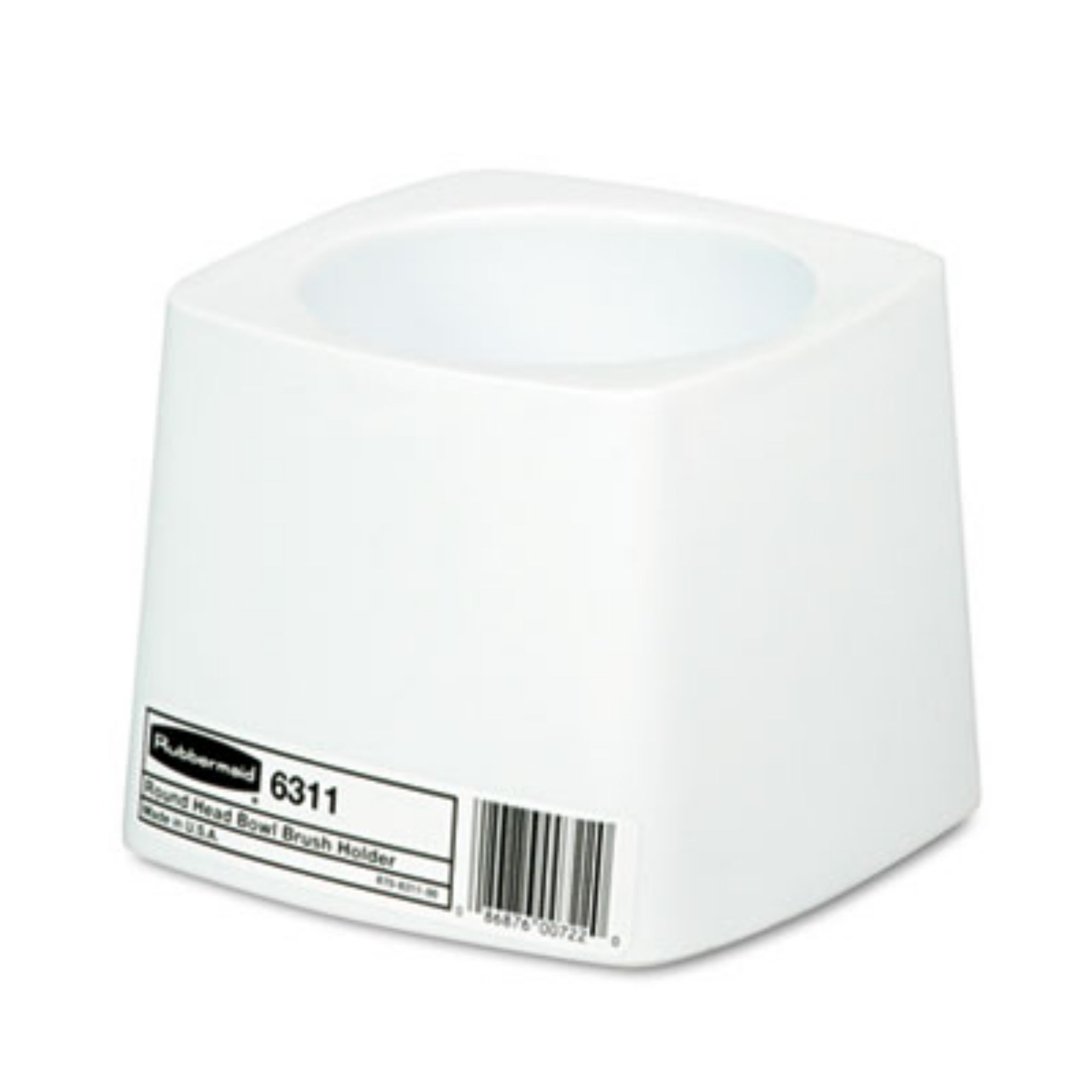 RUBBERMAID COMMERCIAL PROD. RCP631100WE Commercial-Grade Toilet Bowl Brush Holder, White, 1 Each