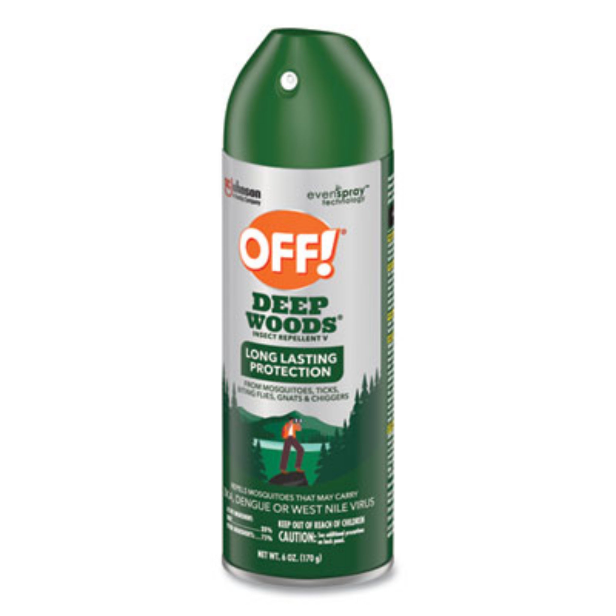 SC JOHNSON SJN334689 Deep Woods Insect Repellent, Front View