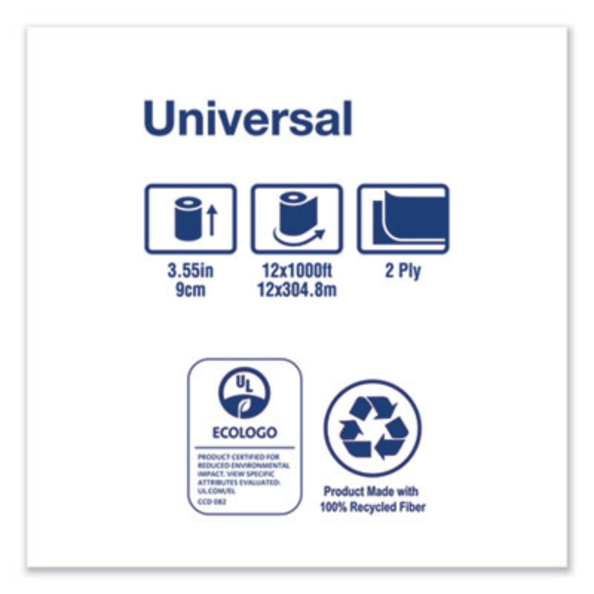 ESSITY TRKTJ0922A Universal Jumbo Bath Tissue, Universal