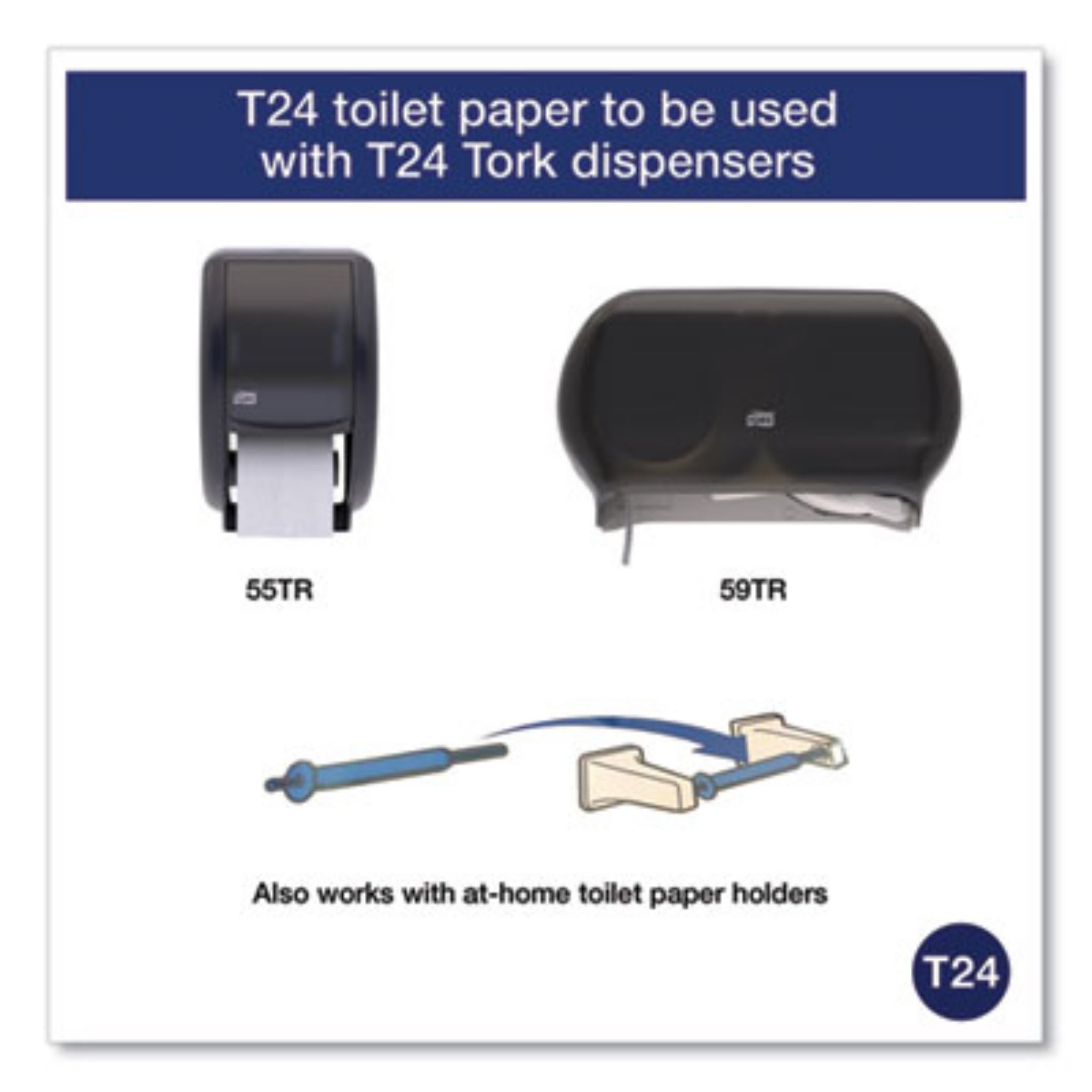 ESSITY TRKTM1616S Universal Bath Tissue, Compatible with T24 Tork Dispensers