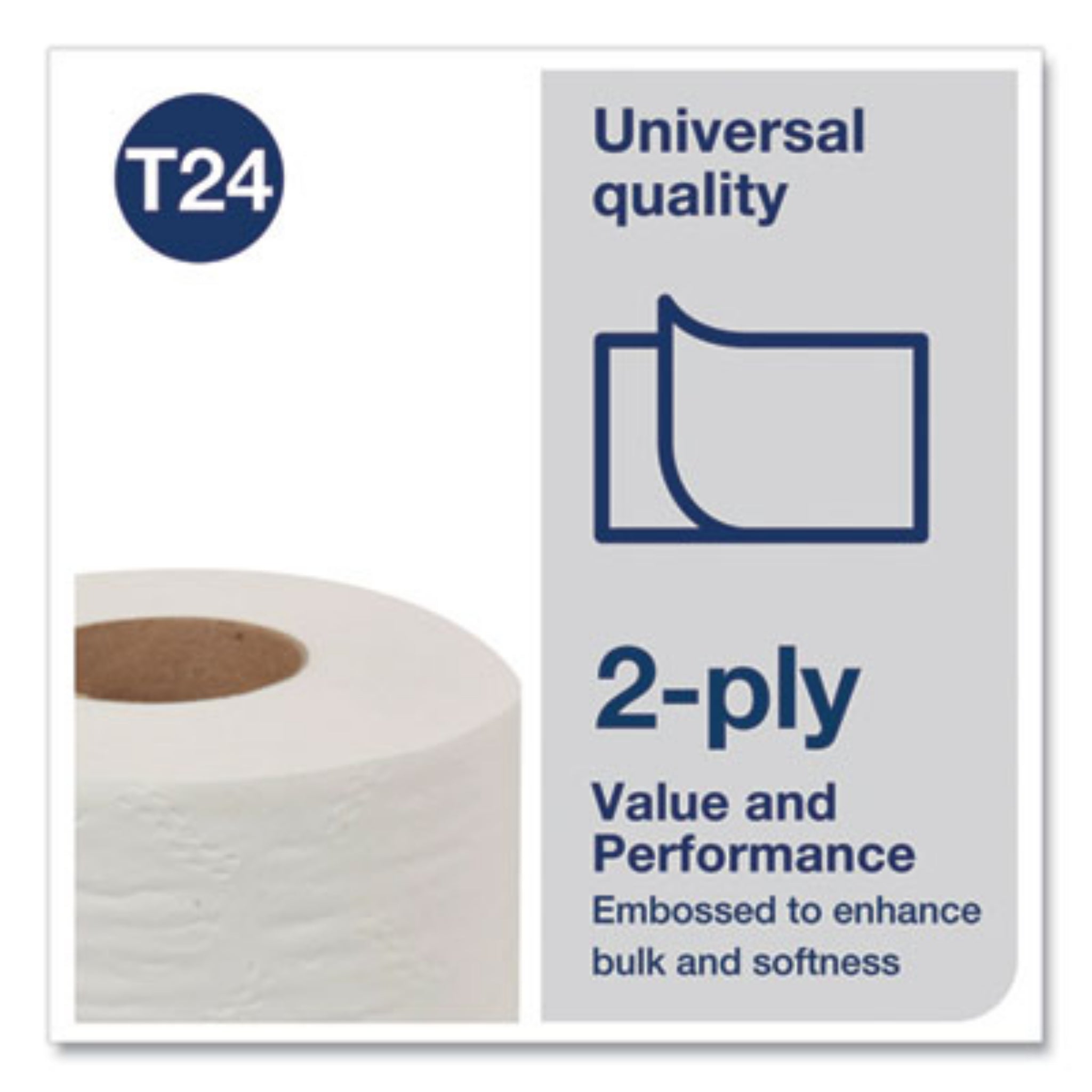 ESSITY TRKTM1616S Universal Bath Tissue, Embossed