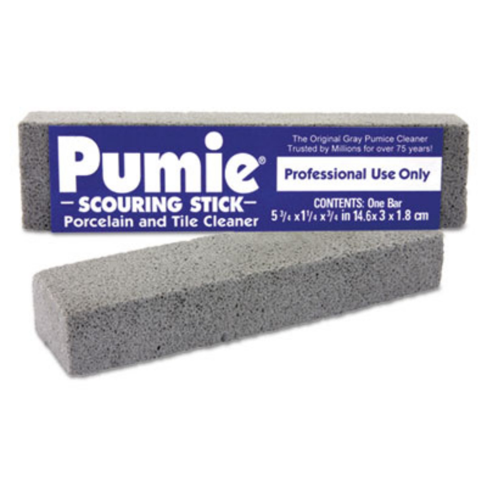 U.S. PUMICE UPM12 Scouring Stick, 6.75 X 1.25, Gray, 1 Dozen