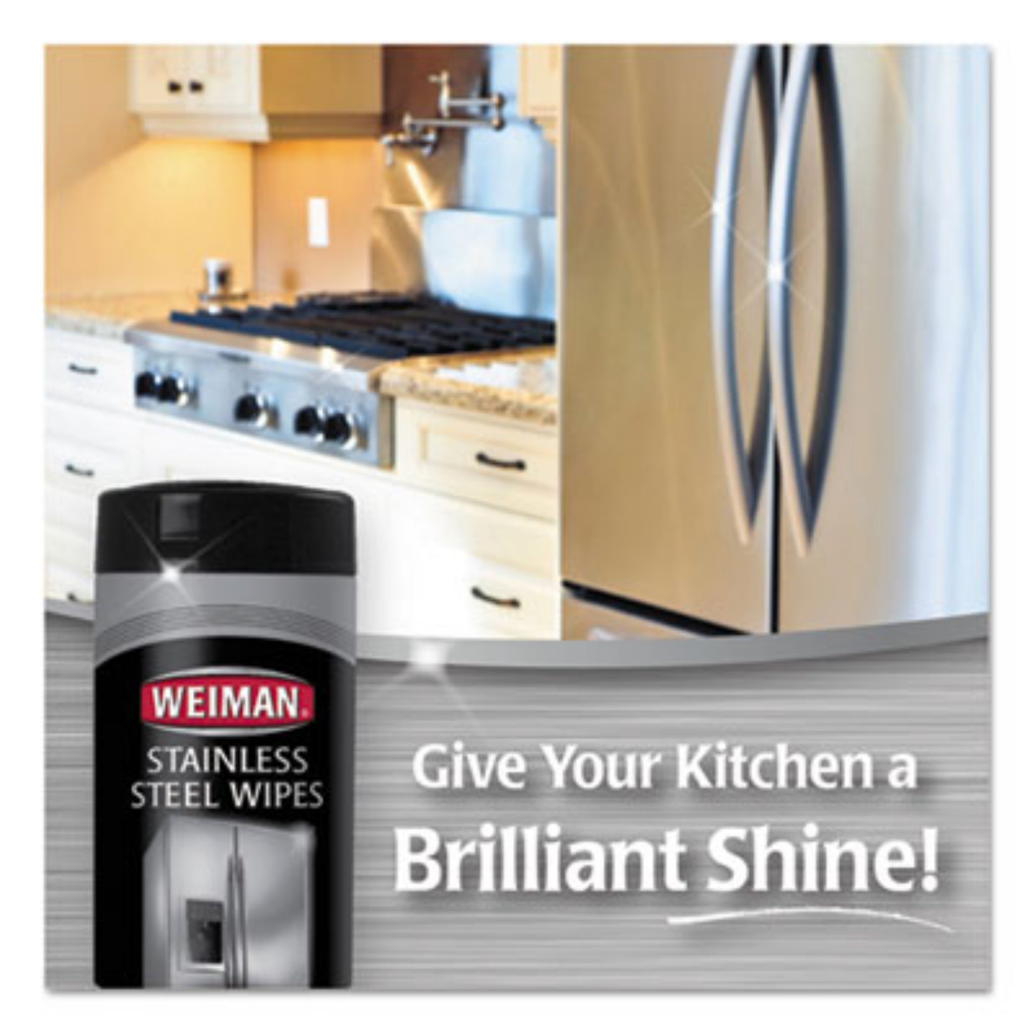 WEIMAN WMN92CT Stainless Steel Wipes, Brilliant Shine