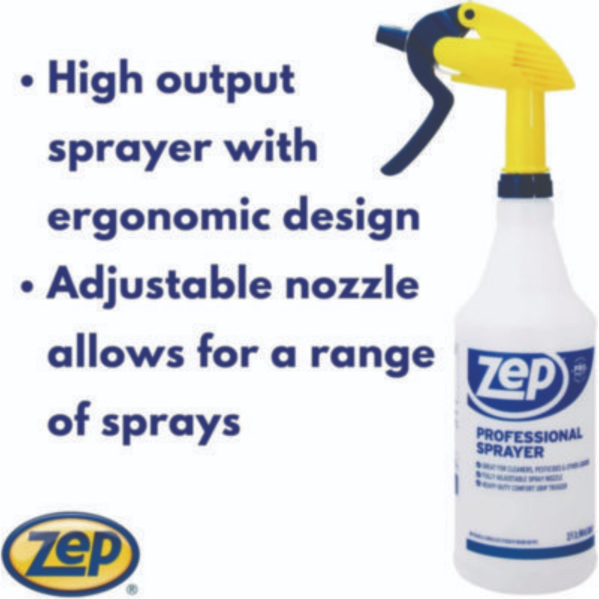 ZEP INC. ZPEHDPRO36EA Professional Spray Bottle With Trigger Sprayer, High Output