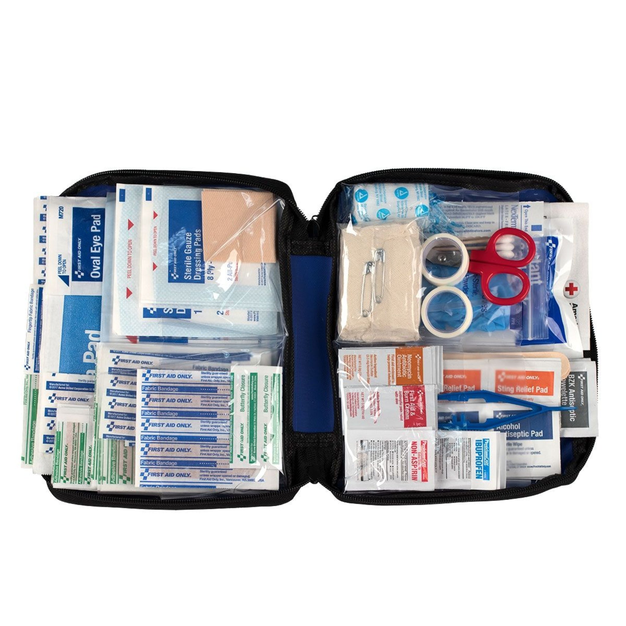 First Aid Only 91081, opened kit view