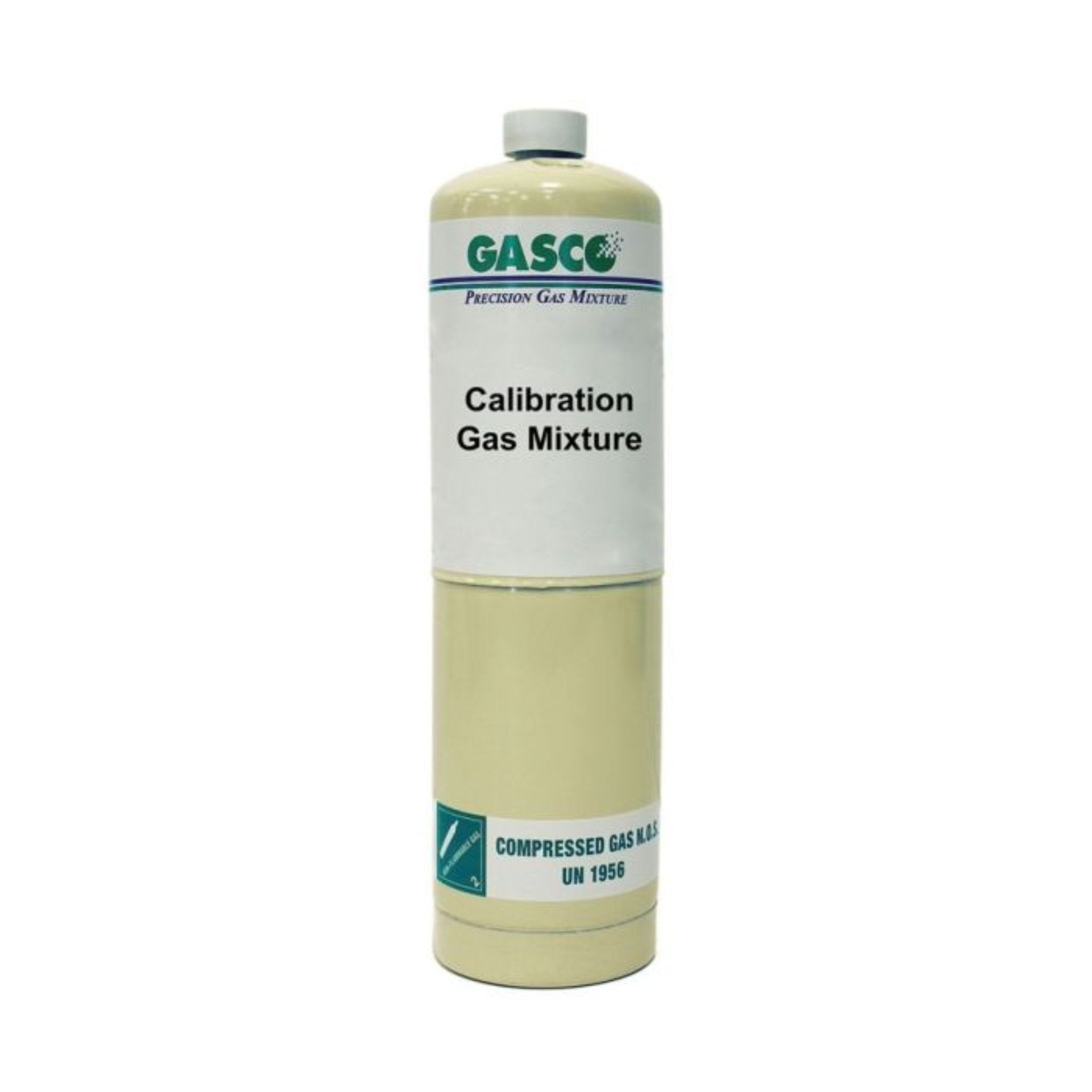 Gasco 17L-114 Nitrogen Calibration Gas 99.999% Volume, 17 Liter, 1 Each, Front View