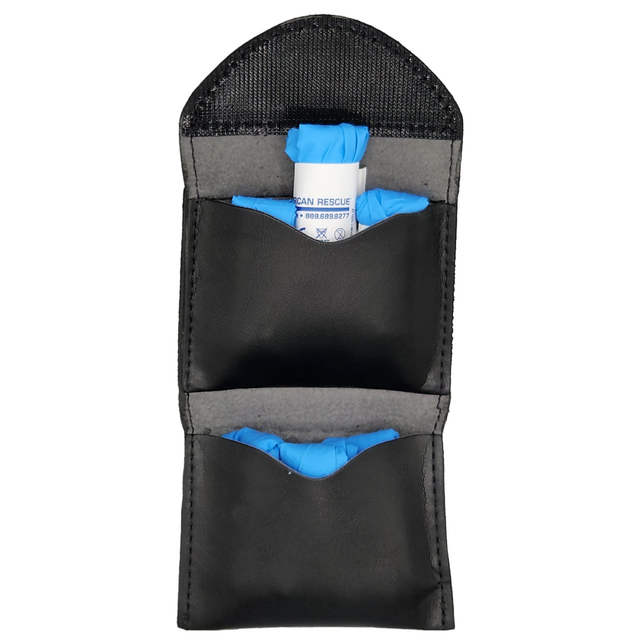 Hero's Pride AIRTEK 1482P Double Glove Pouch, Plain, Black, Inner View Image 2