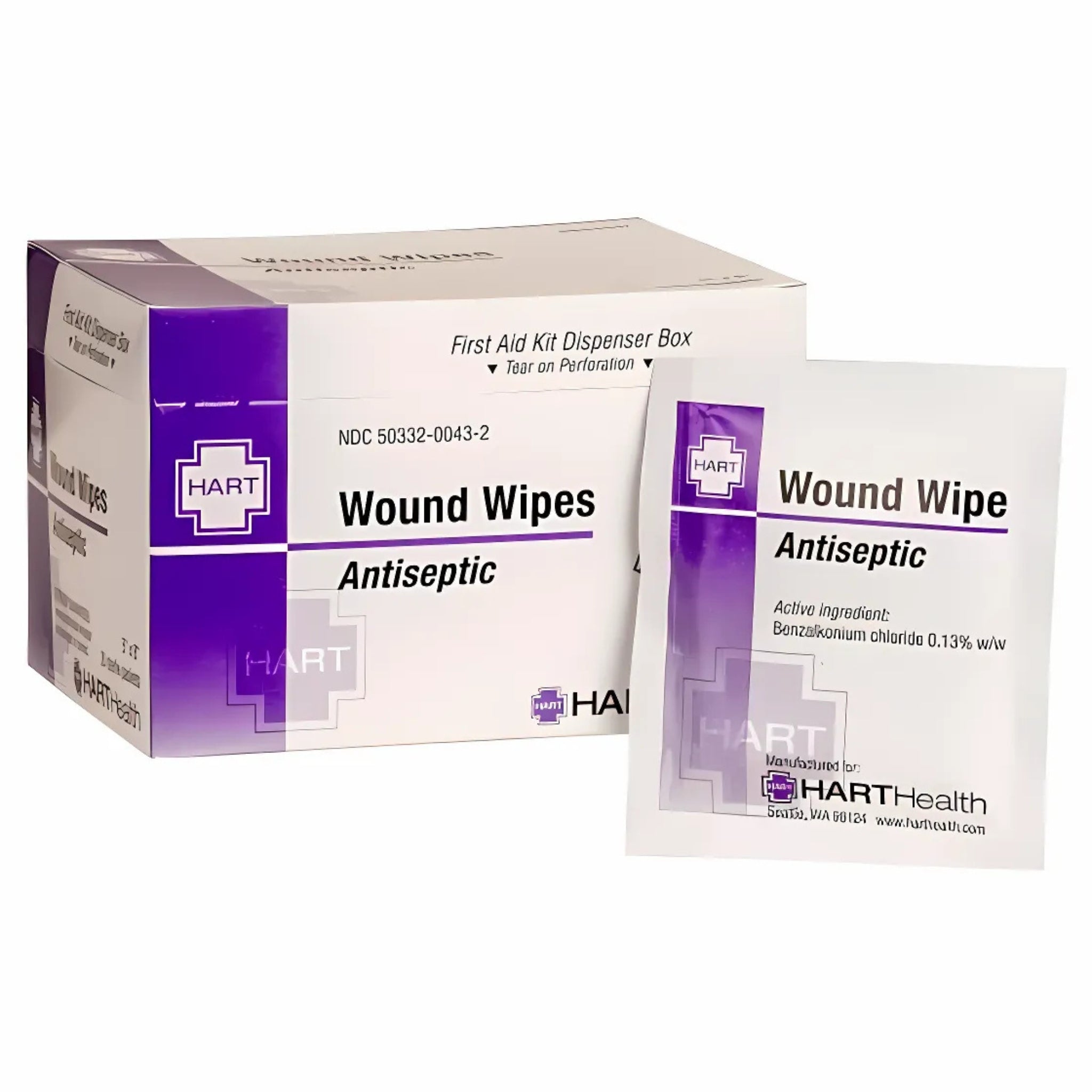 Hart Health 6197 Wound Wipes, Box of 20, Main Image