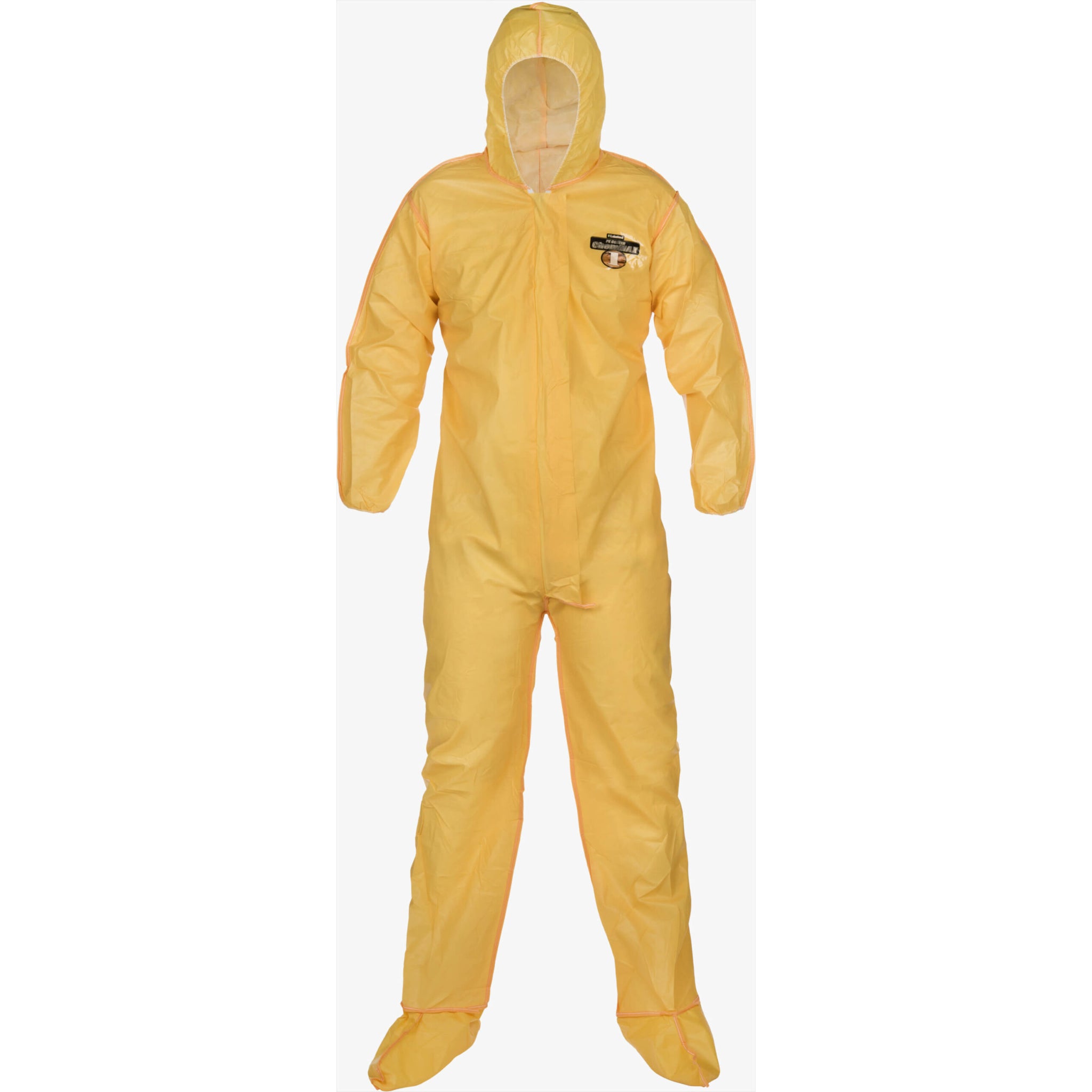 Lakeland ChemMax1 C1B414Y Bound Seam Coverall, Yellow, Case of 25