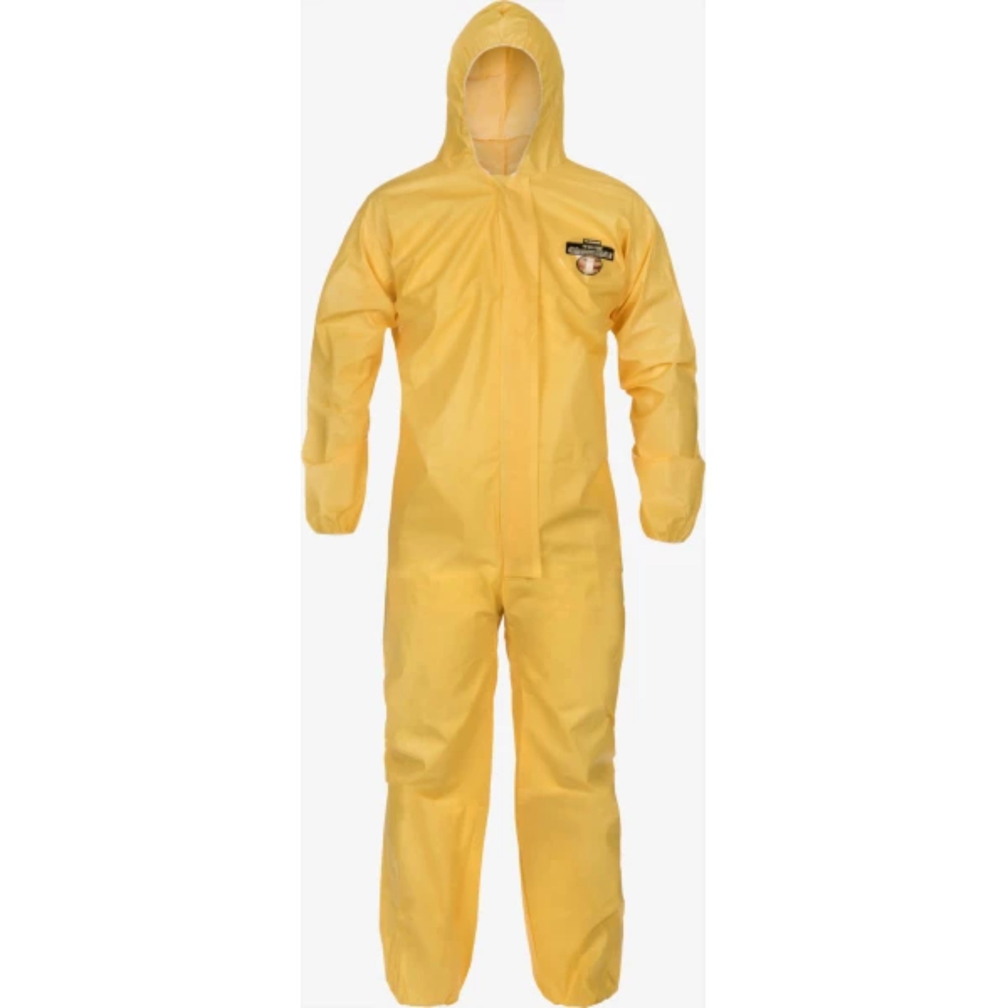 Lakeland ChemMax C1S428Y 1 Coverall Serged Seam Attached Hood & Elastic, Case of 25, Main Image