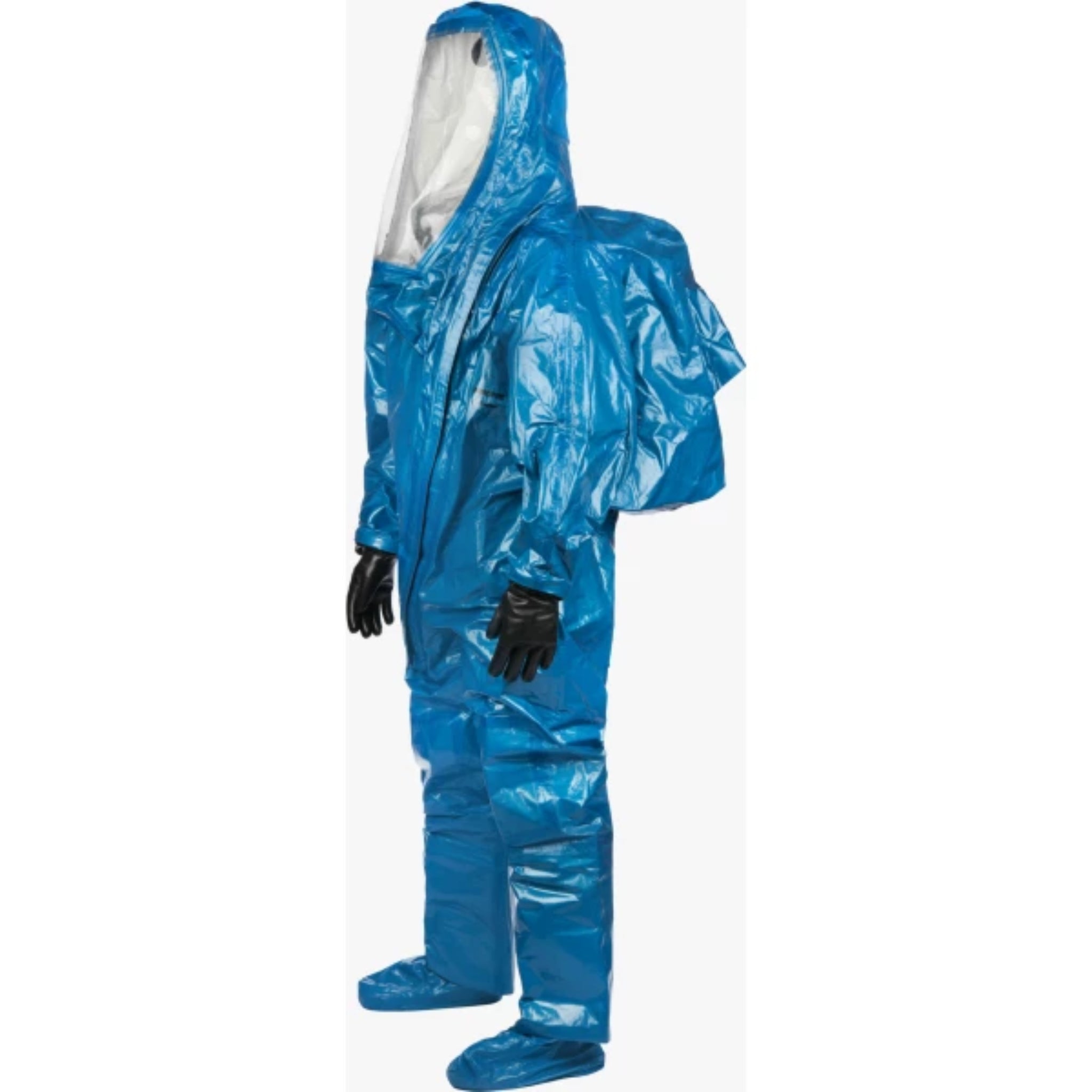 Lakeland Interceptor Plus INT640B Level A Encapsulated Suit - Front Entry, Blue, 1 Each, Side View