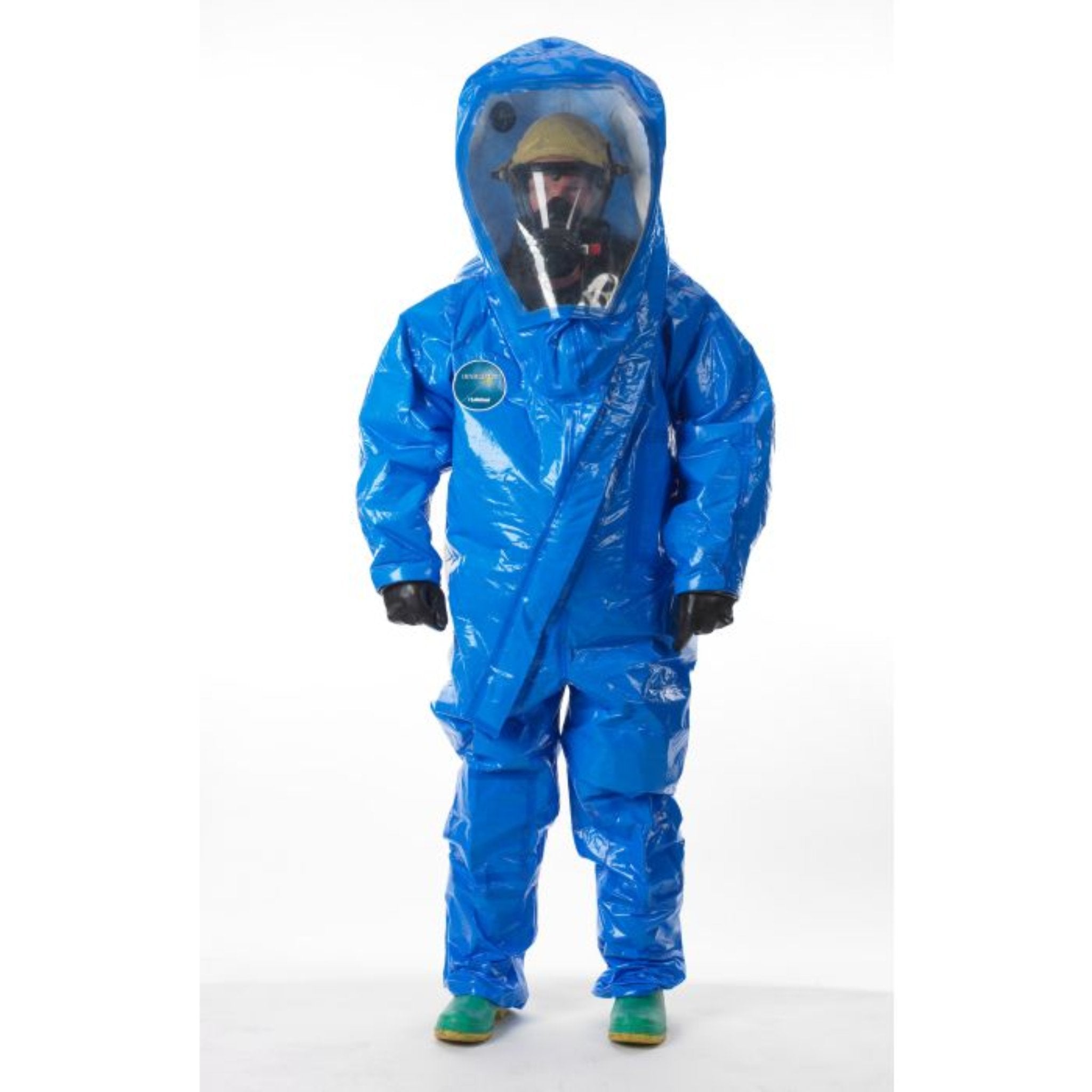 Lakeland Interceptor Plus INT640B Level A Encapsulated Suit - Front Entry, Blue, 1 Each, Front View