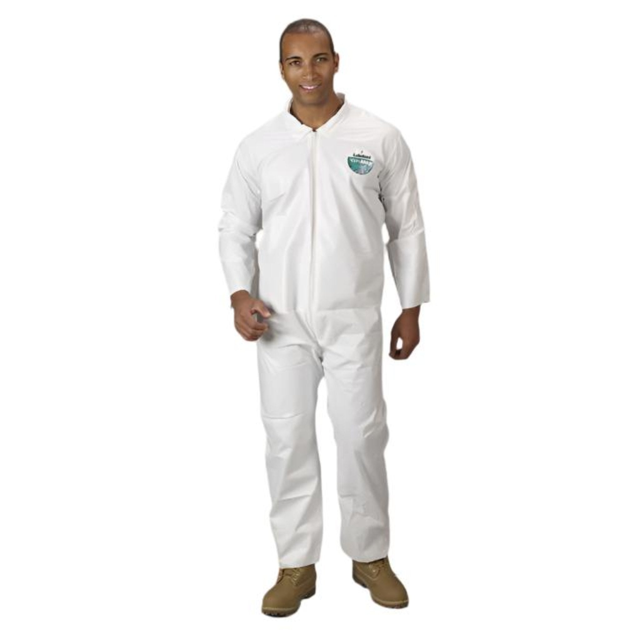 Lakeland MicroMax TG412 Zipper Closure Coverall, White, Case of 25, Image 2