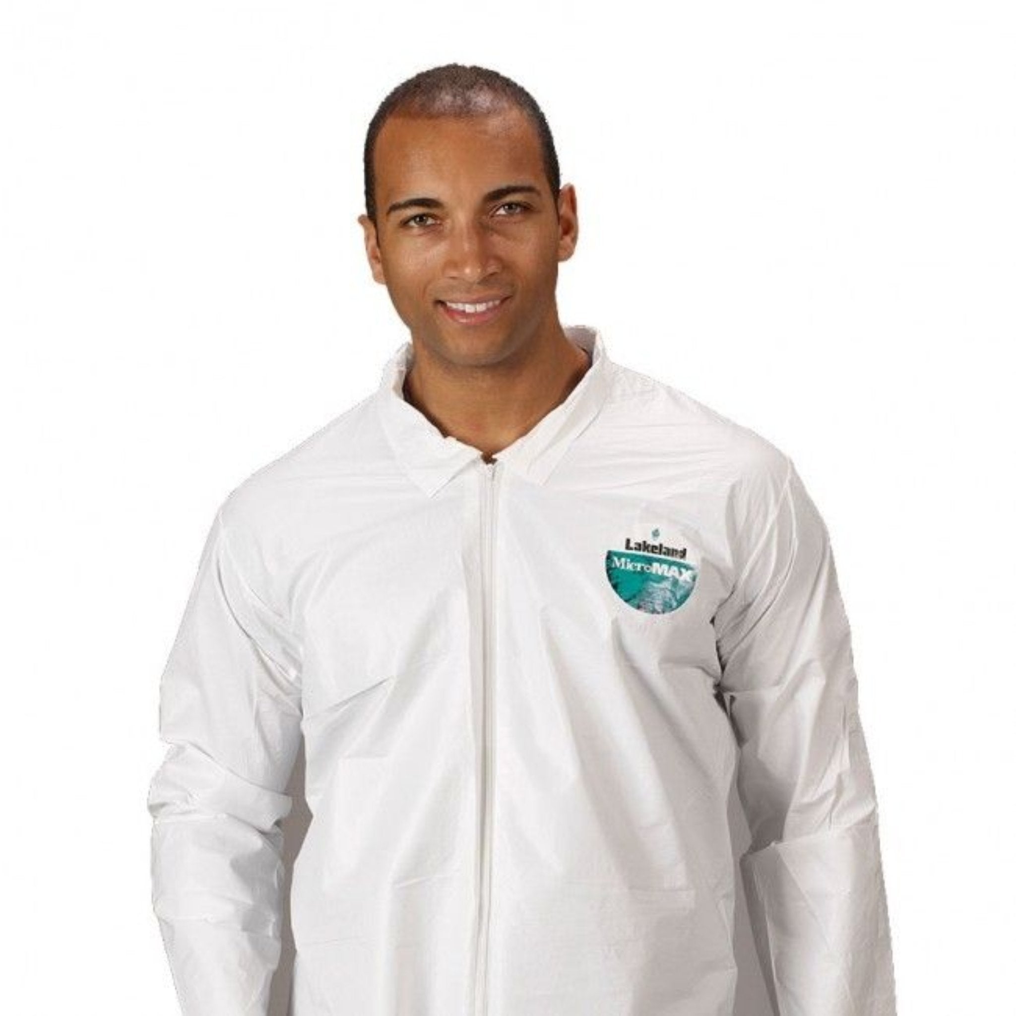 Lakeland MicroMax TG412 Zipper Closure Coverall, White, Case of 25, Image 4