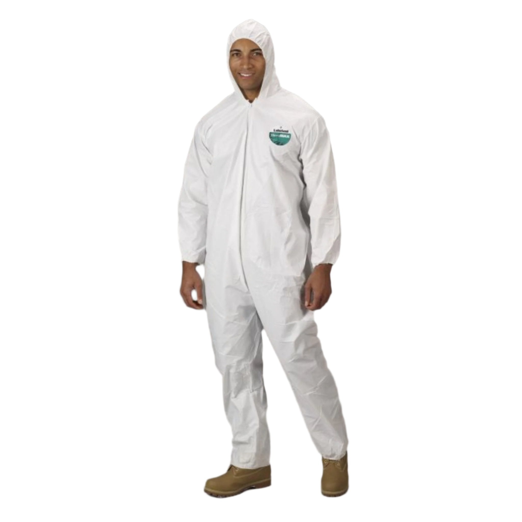 Lakeland TG428 MicroMax Coverall - Hood, Elastic Wrist/Ankle, White, Case of 25, Image 2