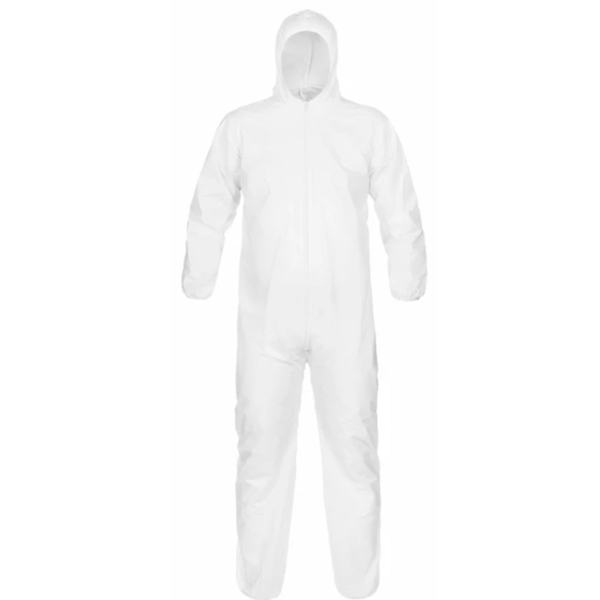 Lakeland TG428 MicroMax Coverall - Hood, Elastic Wrist/Ankle, White, Case of 25, Main Image