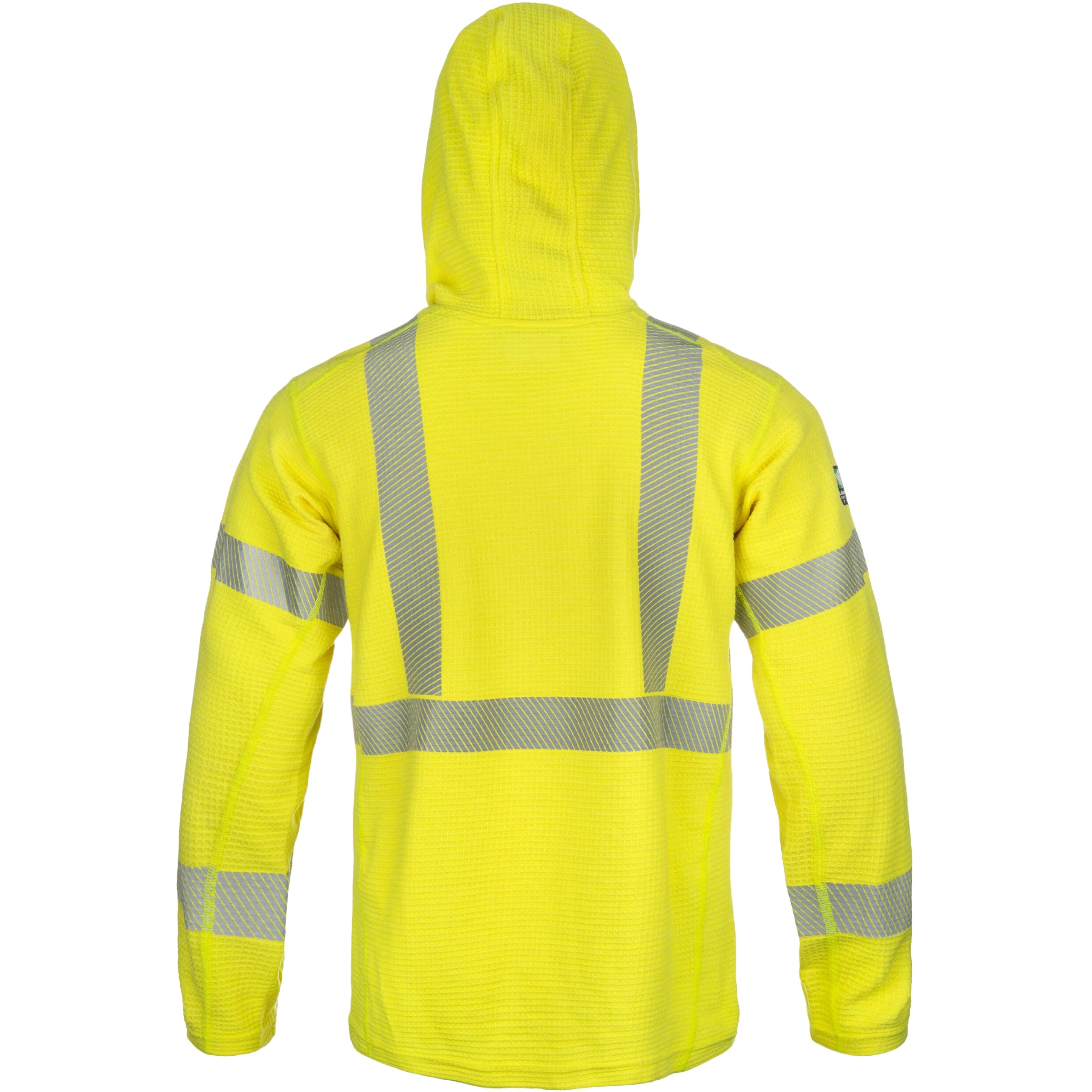 LAKELAND LSCMWH29RT FR Waffle Hoodie with Neck Gaiter Hi-Vis Yellow 1 Each