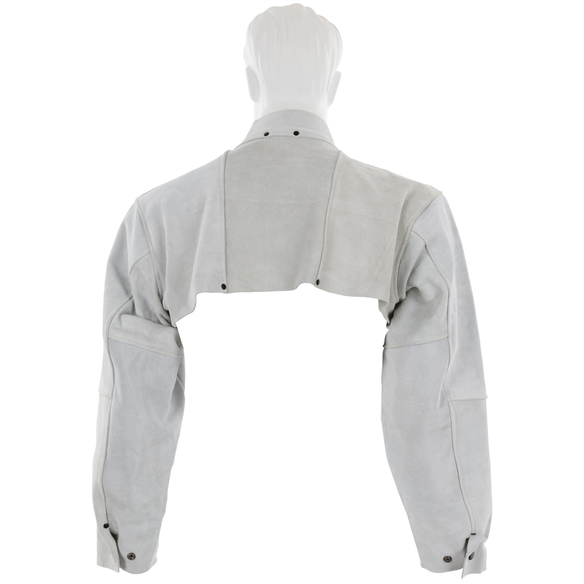 MCR Safety 38100MW Heavy Side Split Leather, Welding Cape Sleeve with Open Back, Gray, 1 Each