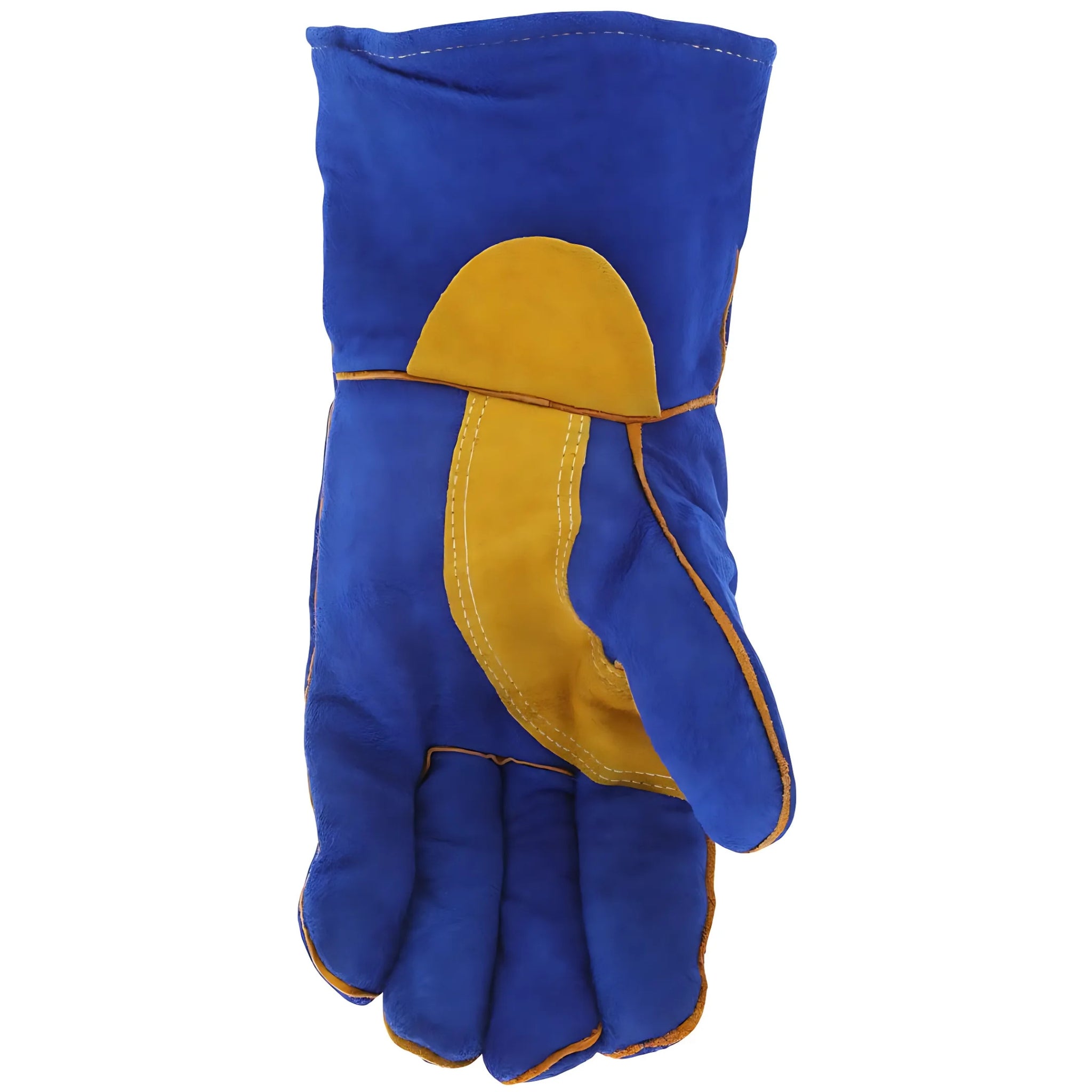 MCR Safety 4500 Foam Lined Select Shoulder Leather Welding Work Gloves, Blue, X-Large, 1 Pair, Palm 