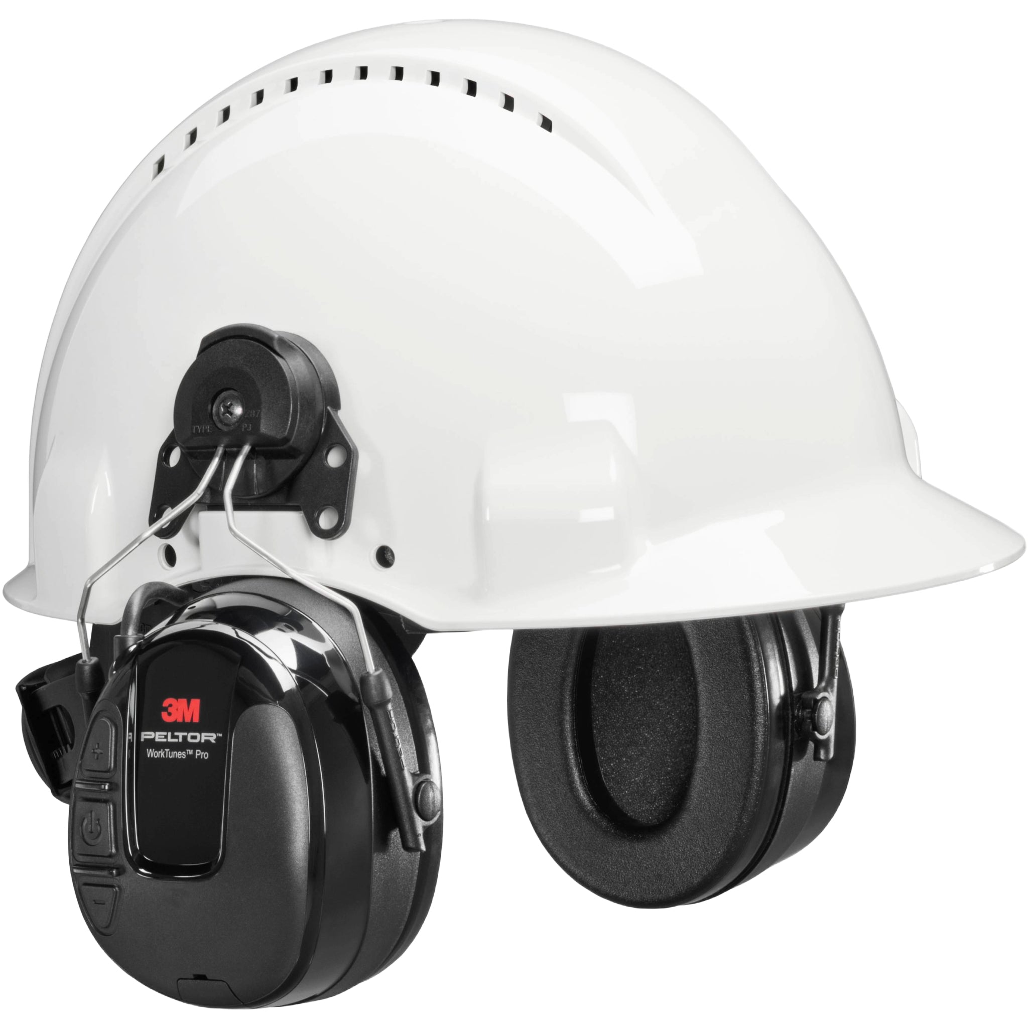 3M™ PELTOR™ WorkTunes™ Pro AM/FM Radio Headset, HRXS221P3E-NA, Hardhat Model, Main Image