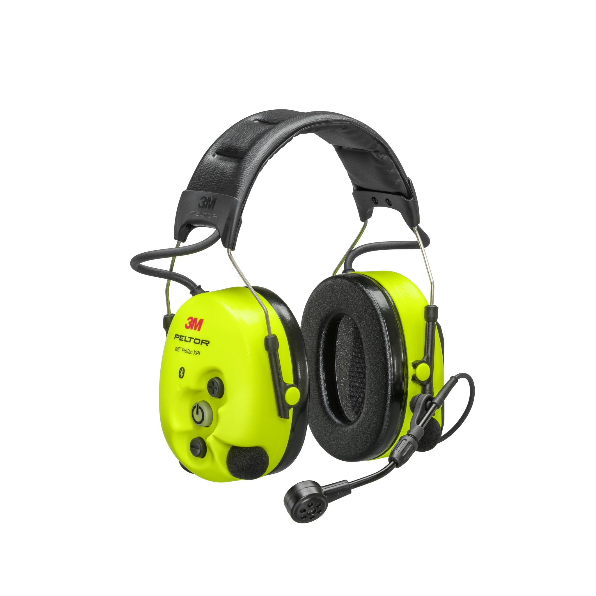 3M Peltor MT15H7AWS6 WS ProTac XPI Headset, Headband Style, Hi-Vis Yellow, 1 Each