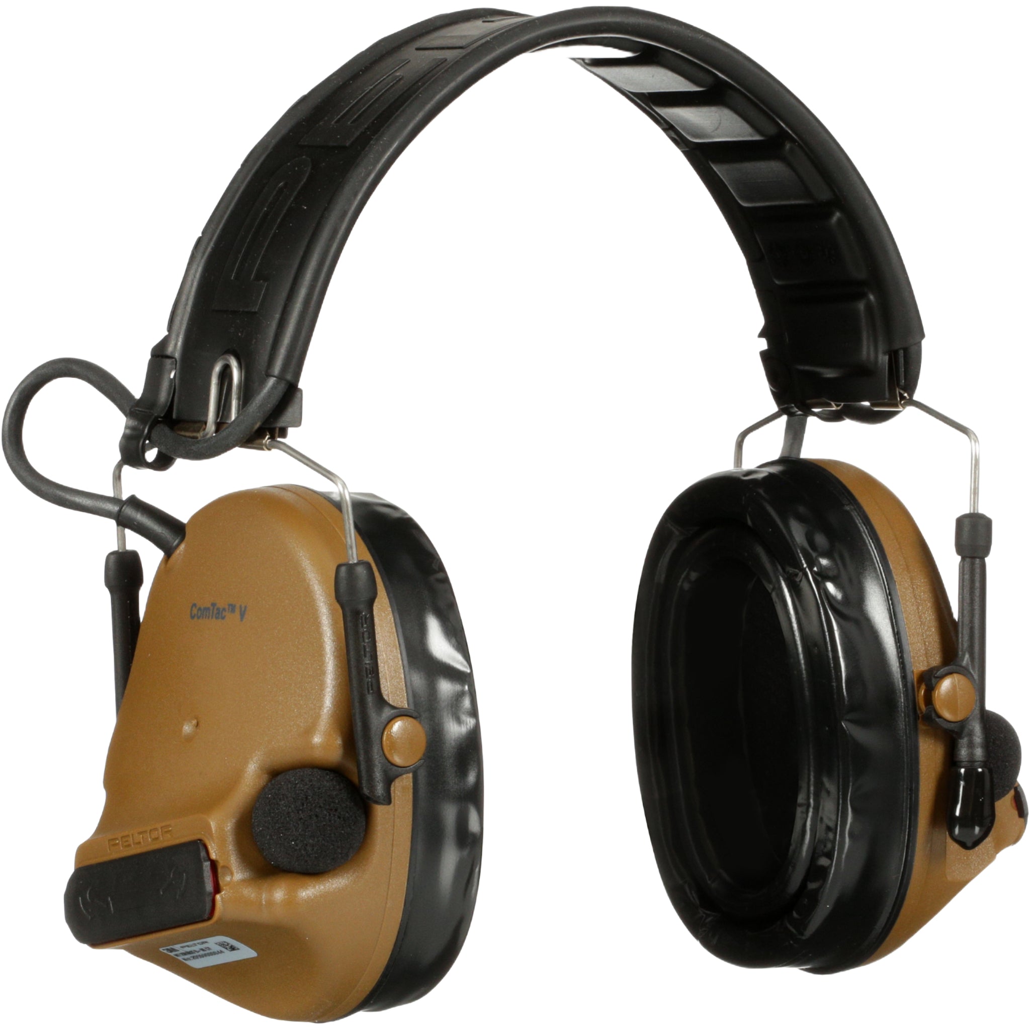 3M Peltor MT20H682FB-09 CY ComTac V Hearing Defender Headset, Coyote Brown, Main Image