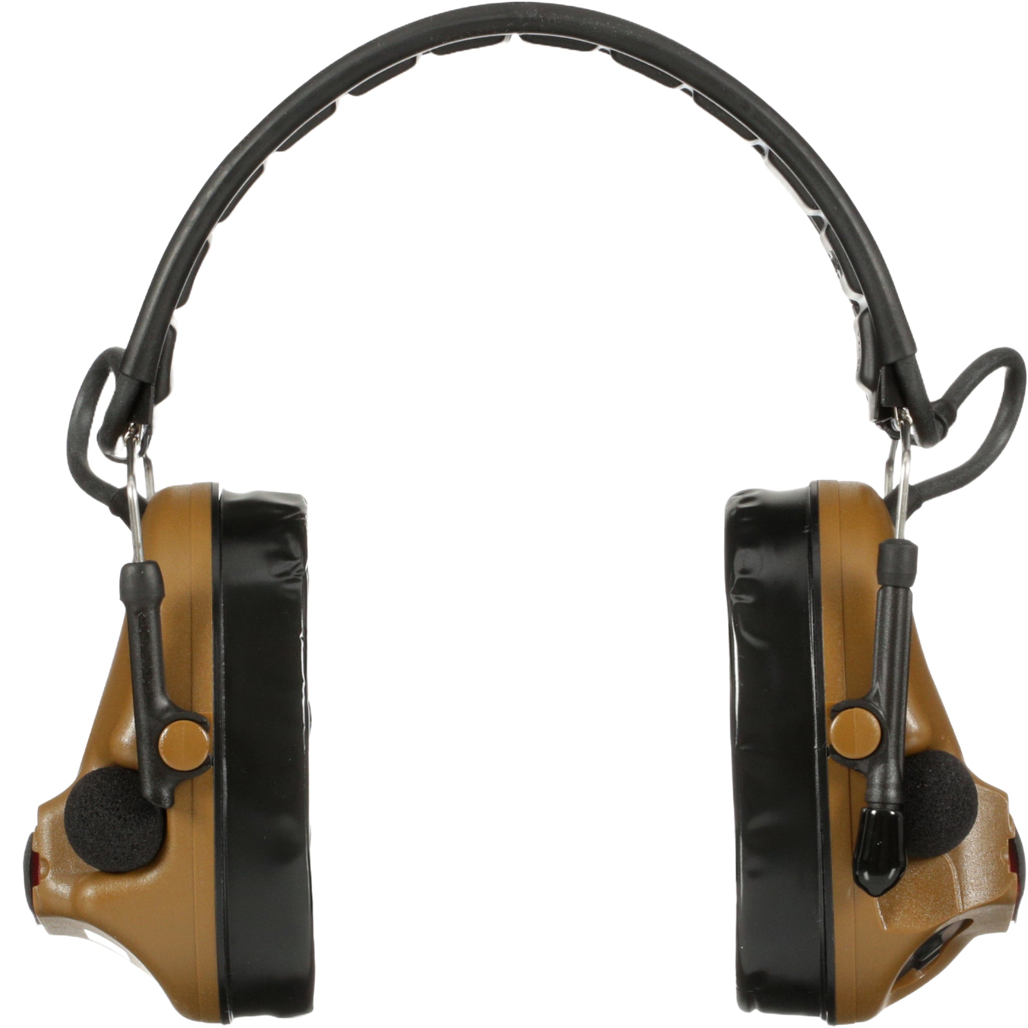 3M Peltor MT20H682FB-09 CY ComTac V Hearing Defender Headset, Coyote Brown, Front View