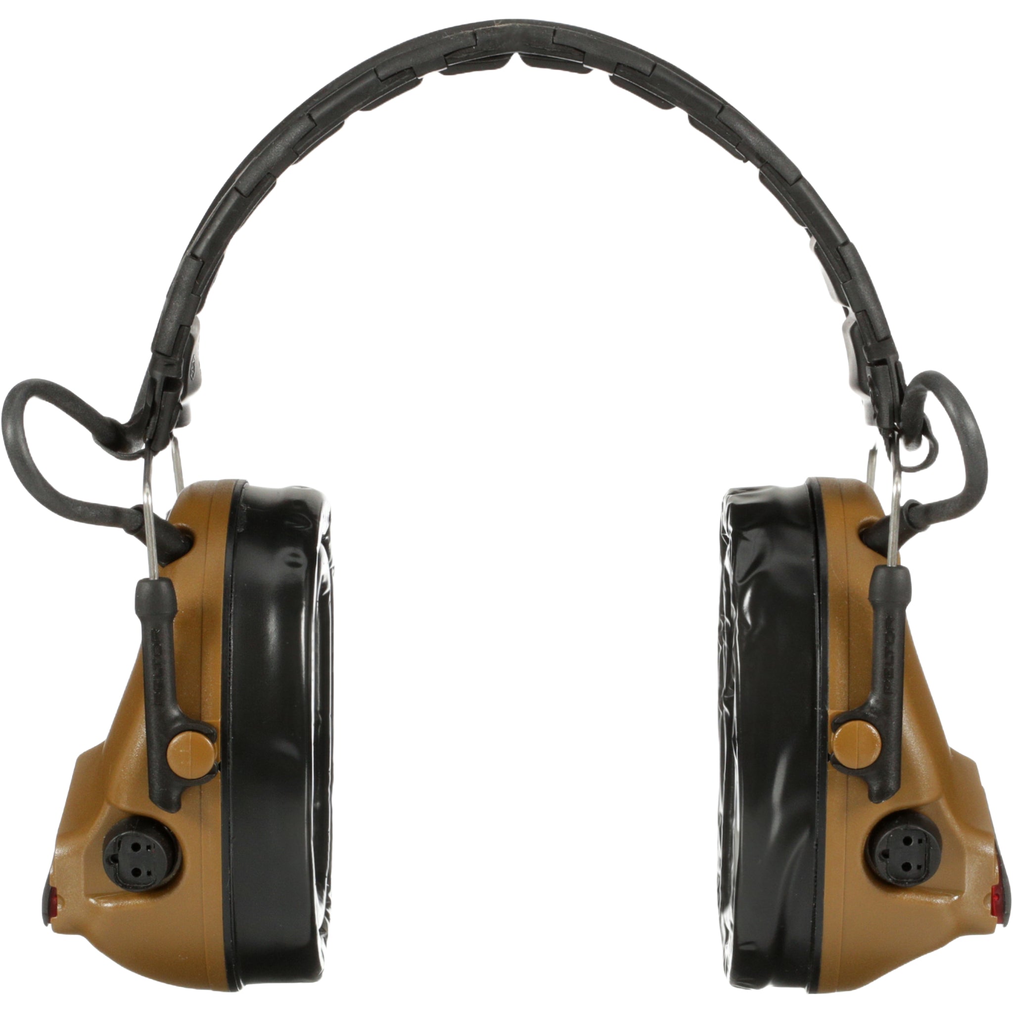 3M Peltor MT20H682FB-09 CY ComTac V Hearing Defender Headset, Coyote Brown, Rear View