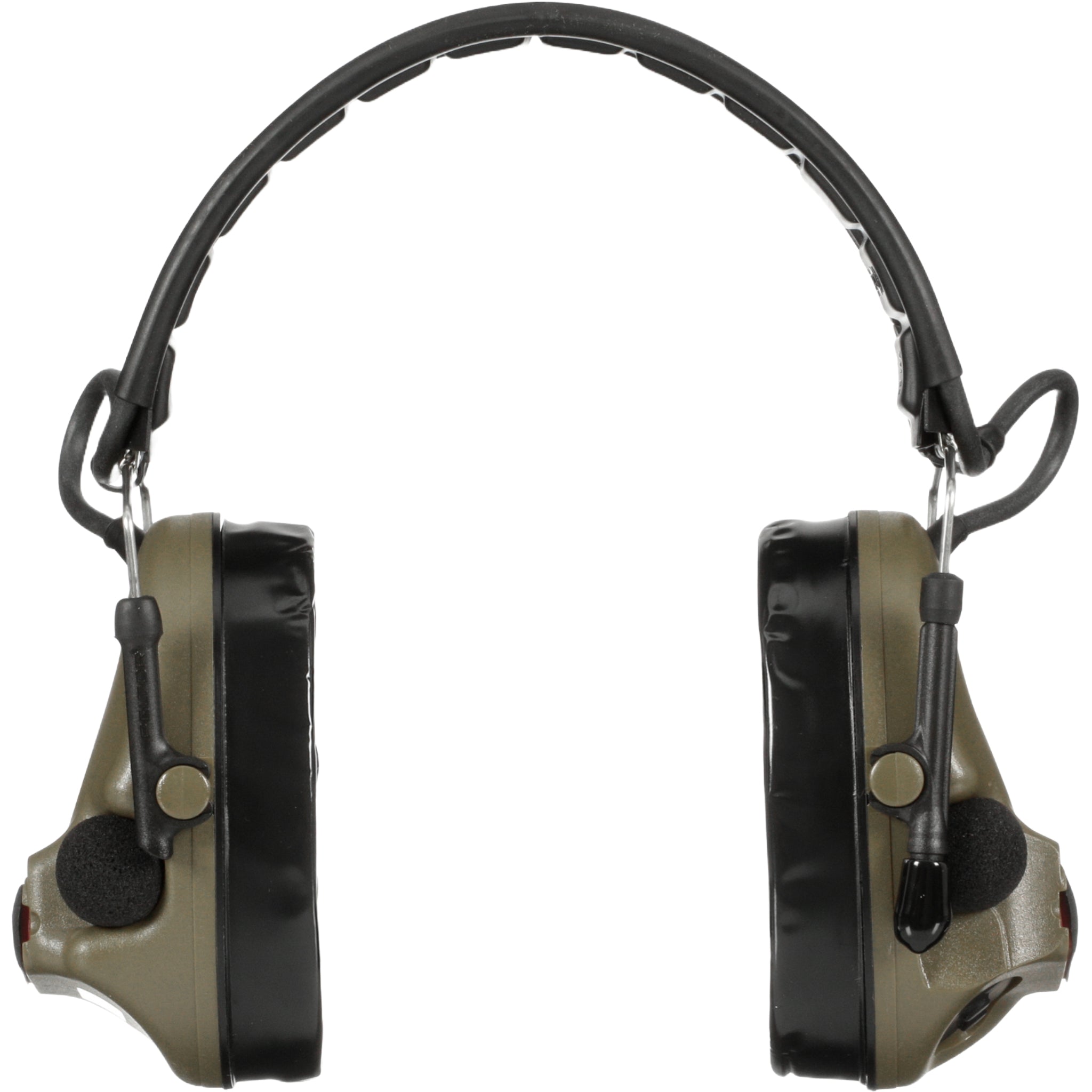 3M Peltor MT20H682FB-09 GN ComTac V Hearing Defender Headset, Foldable, Green, Front View