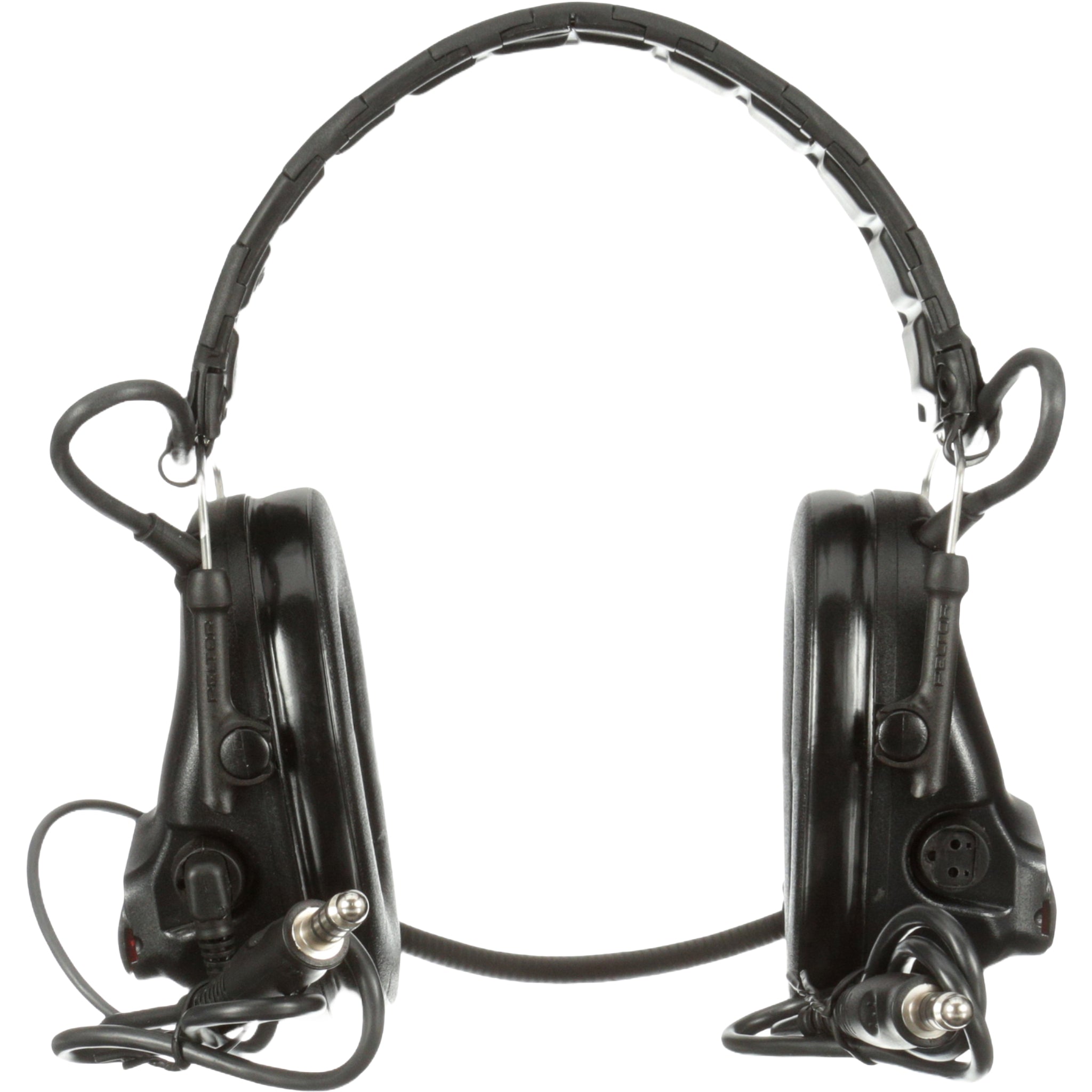 3M Peltor MT20H682FB-19 SV SwatTac V Headset, Foldable, Dual Lead, Black, Rear View