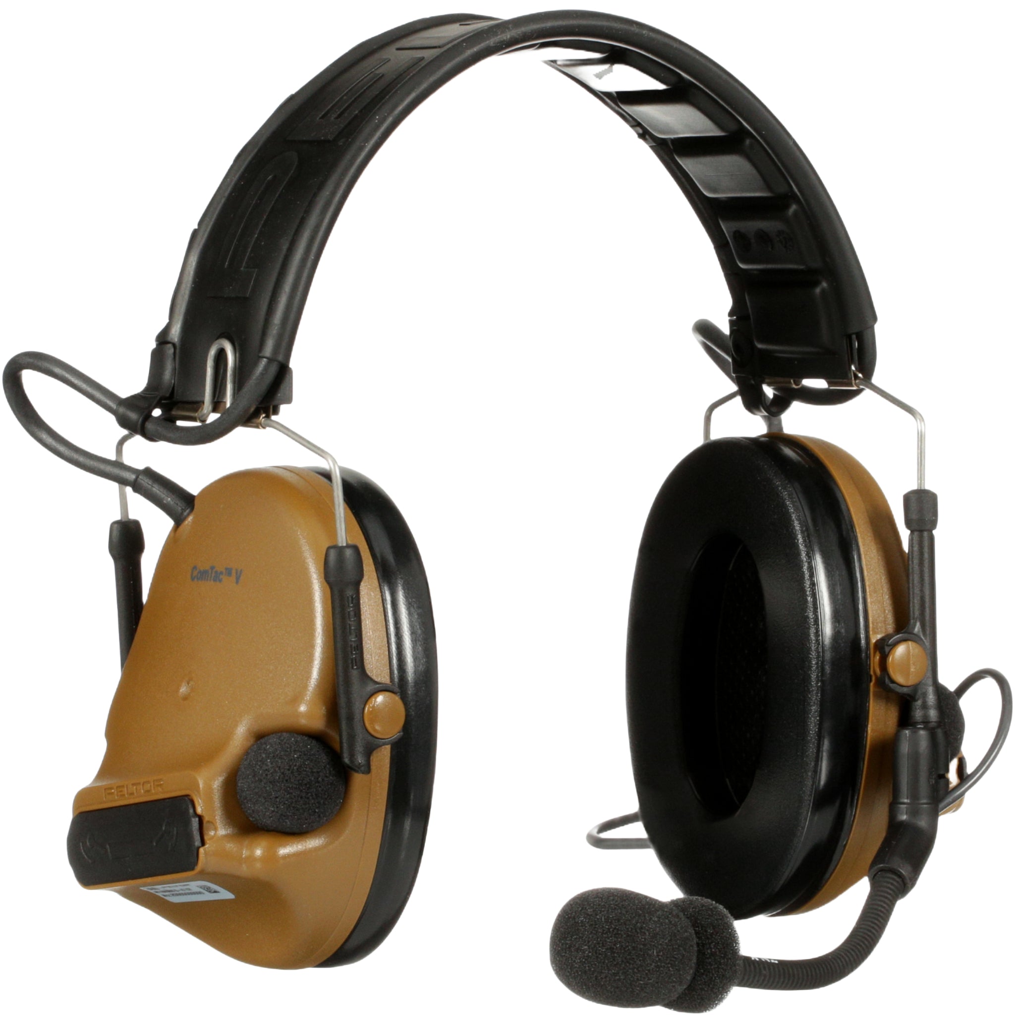 3M Peltor MT20H682FB-47 CY ComTac V Headset, Foldable, Single Lead, Coyote Brown, Main Image