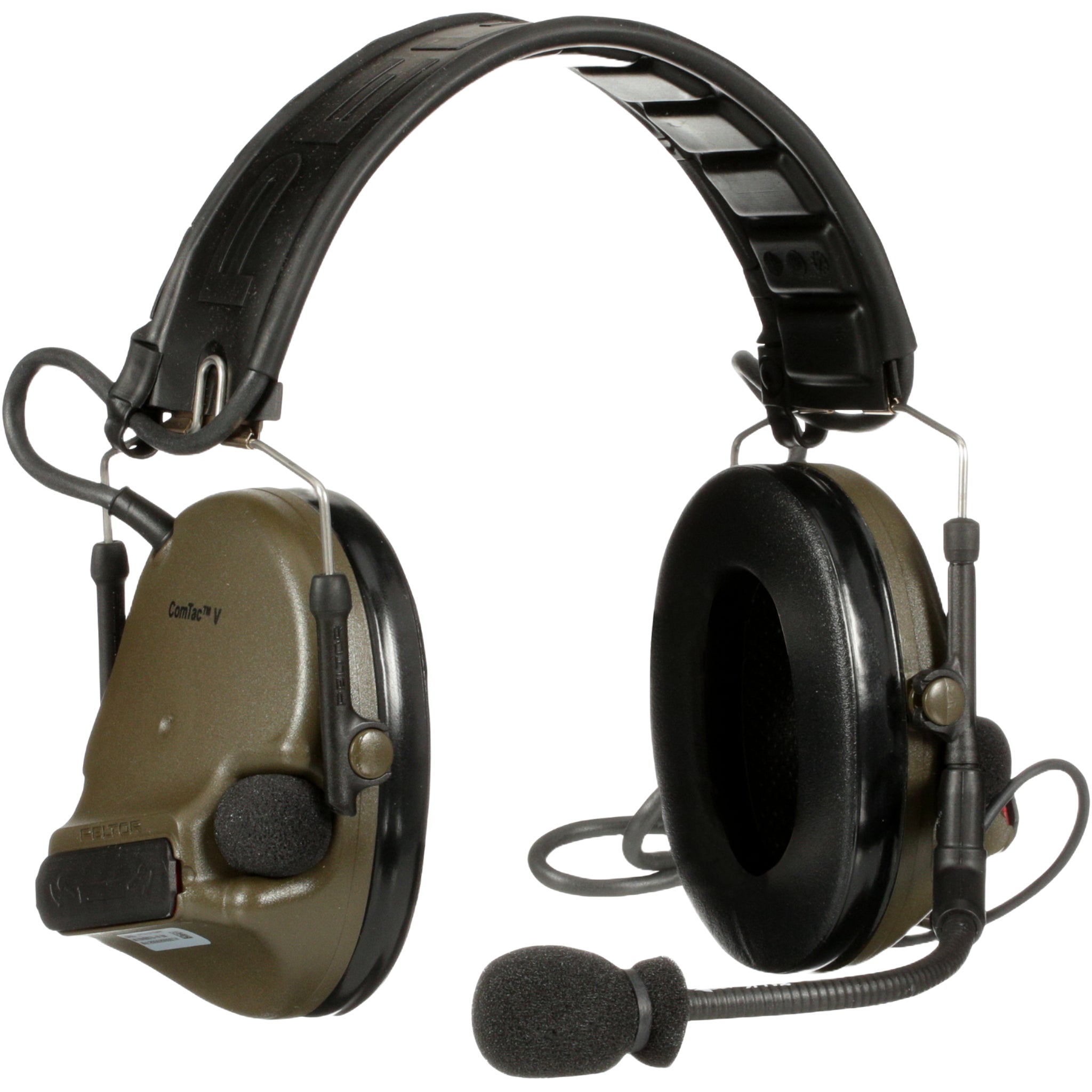 3M Peltor MT20H682FB-47 GN ComTac V Headset, Foldable, Single Lead, Green, Main Image