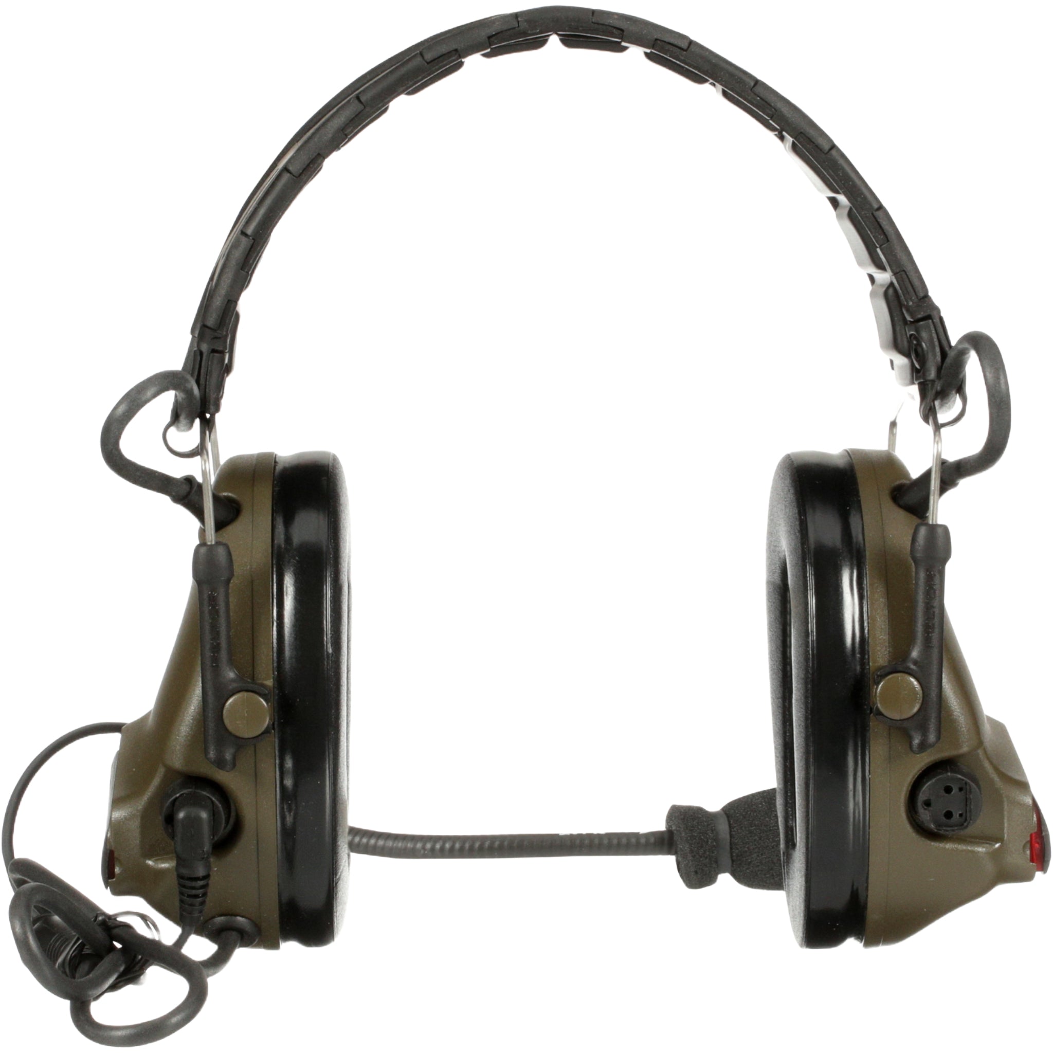 3M Peltor MT20H682FB-47 GN ComTac V Headset, Foldable, Single Lead, Green, Rear View